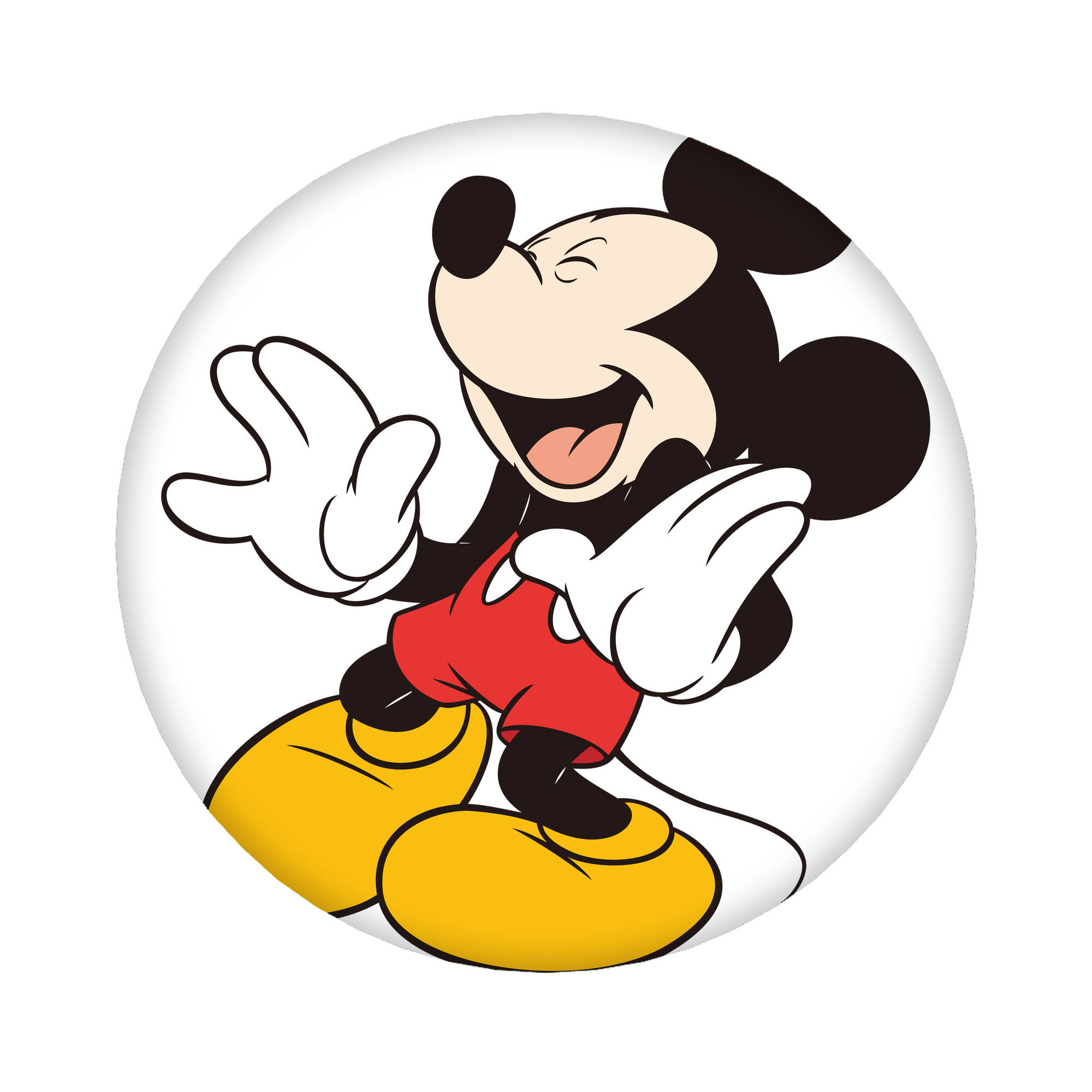 （画像用） ミッキーマウス Mickey Mouse 6cm 缶バッジ 複数セット