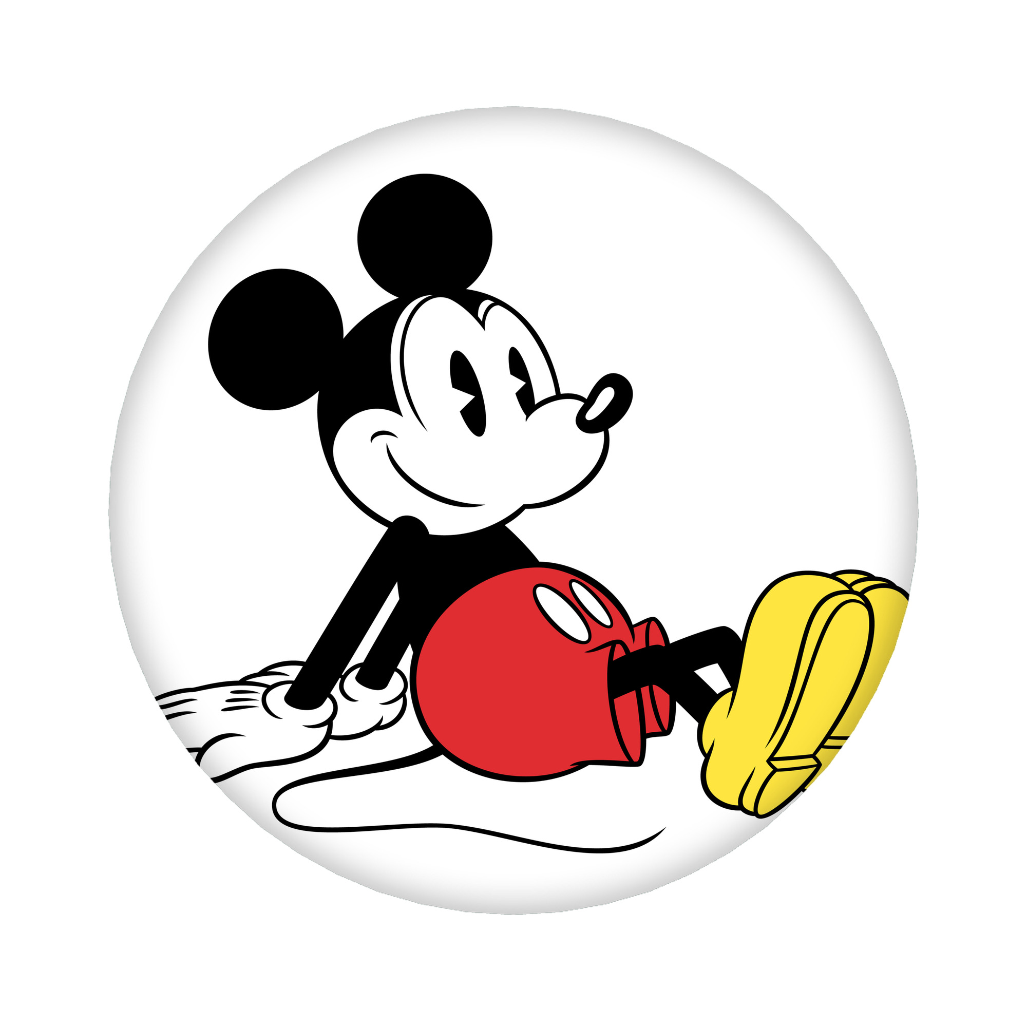 （画像用） ミッキーマウス Mickey Mouse 6cm 缶バッジ 複数セット