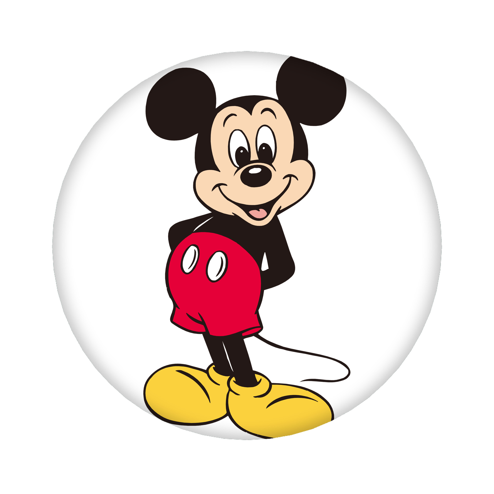 （画像用） ミッキーマウス Mickey Mouse 6cm 缶バッジ 複数セット