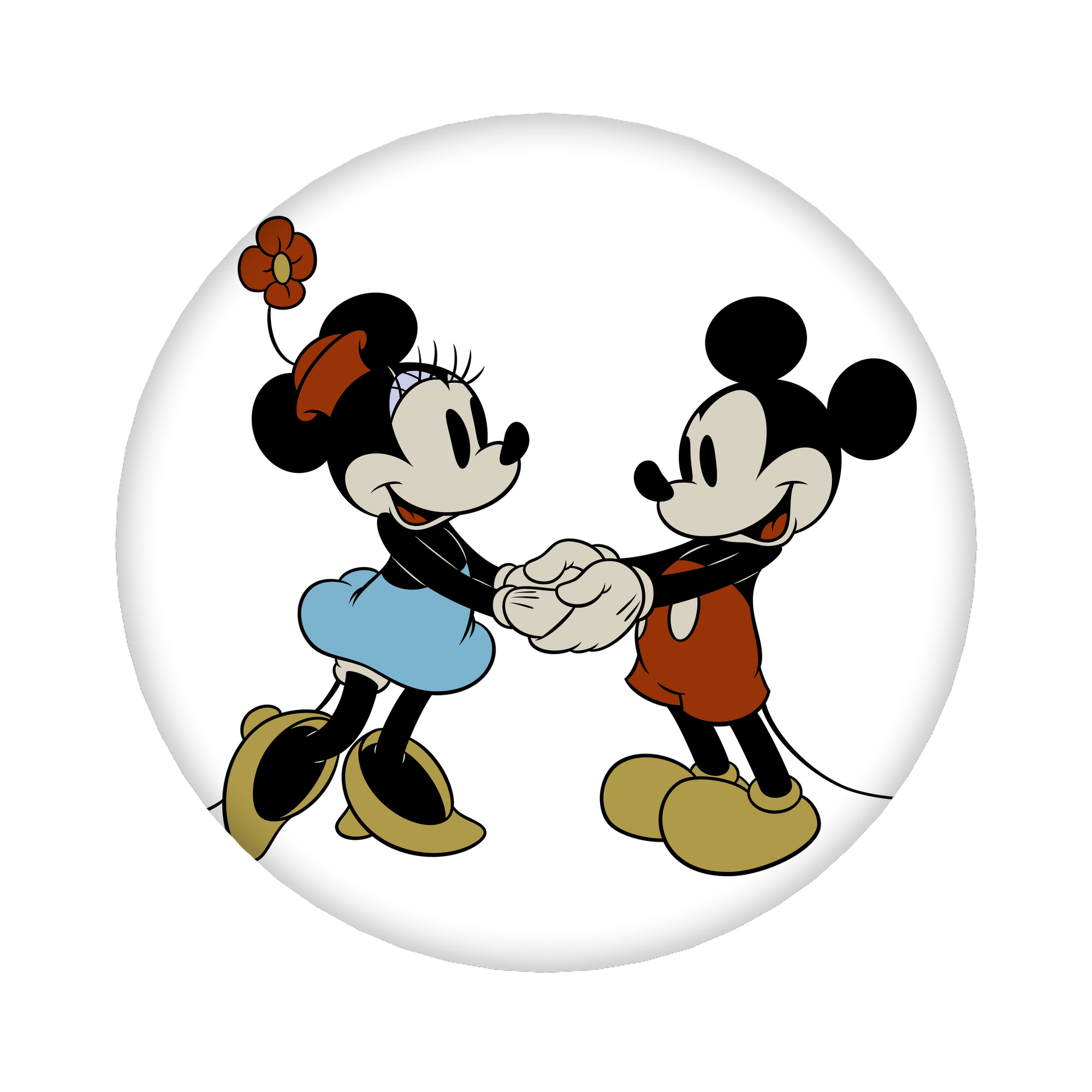 （画像用） ミッキーマウス Mickey Mouse 6cm 缶バッジ 複数セット