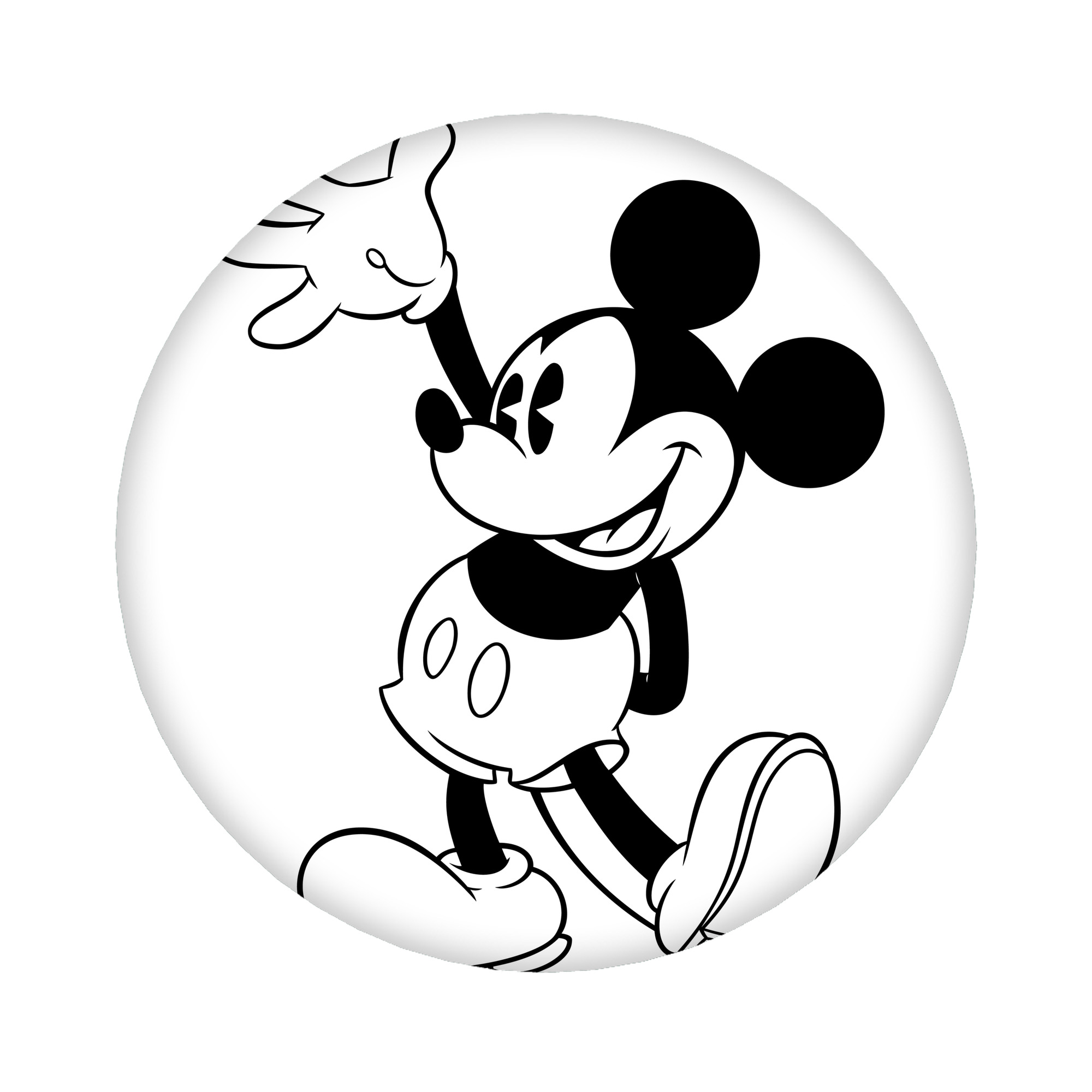 （画像用） ミッキーマウス Mickey Mouse 6cm 缶バッジ 複数セット