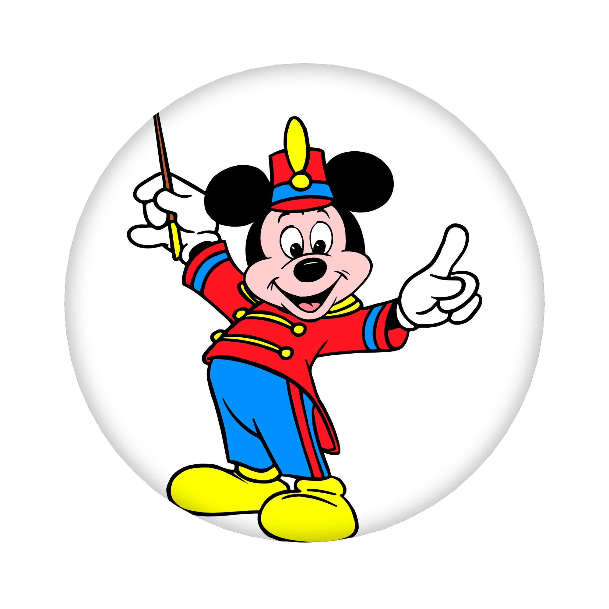 （画像用） ミッキーマウス Mickey Mouse 6cm 缶バッジ 複数セット
