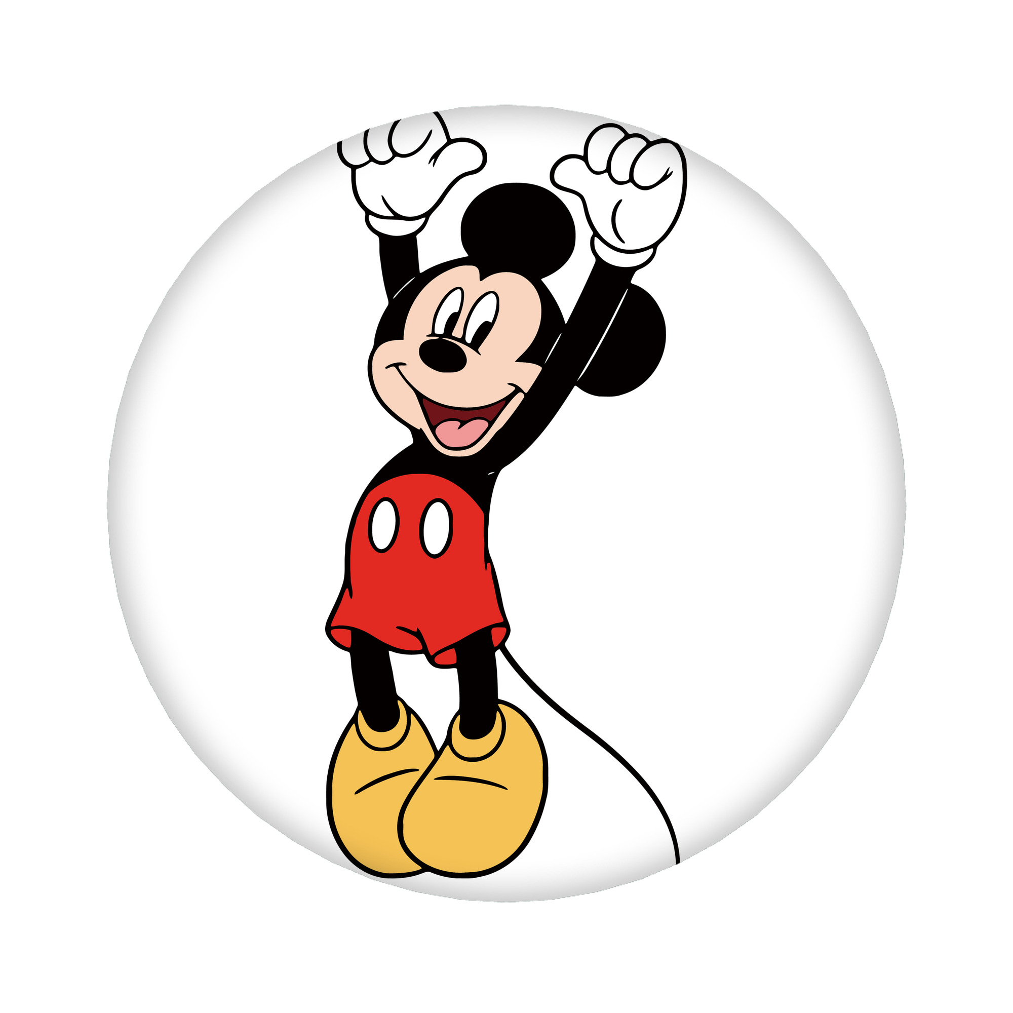 （画像用） ミッキーマウス Mickey Mouse 6cm 缶バッジ 複数セット