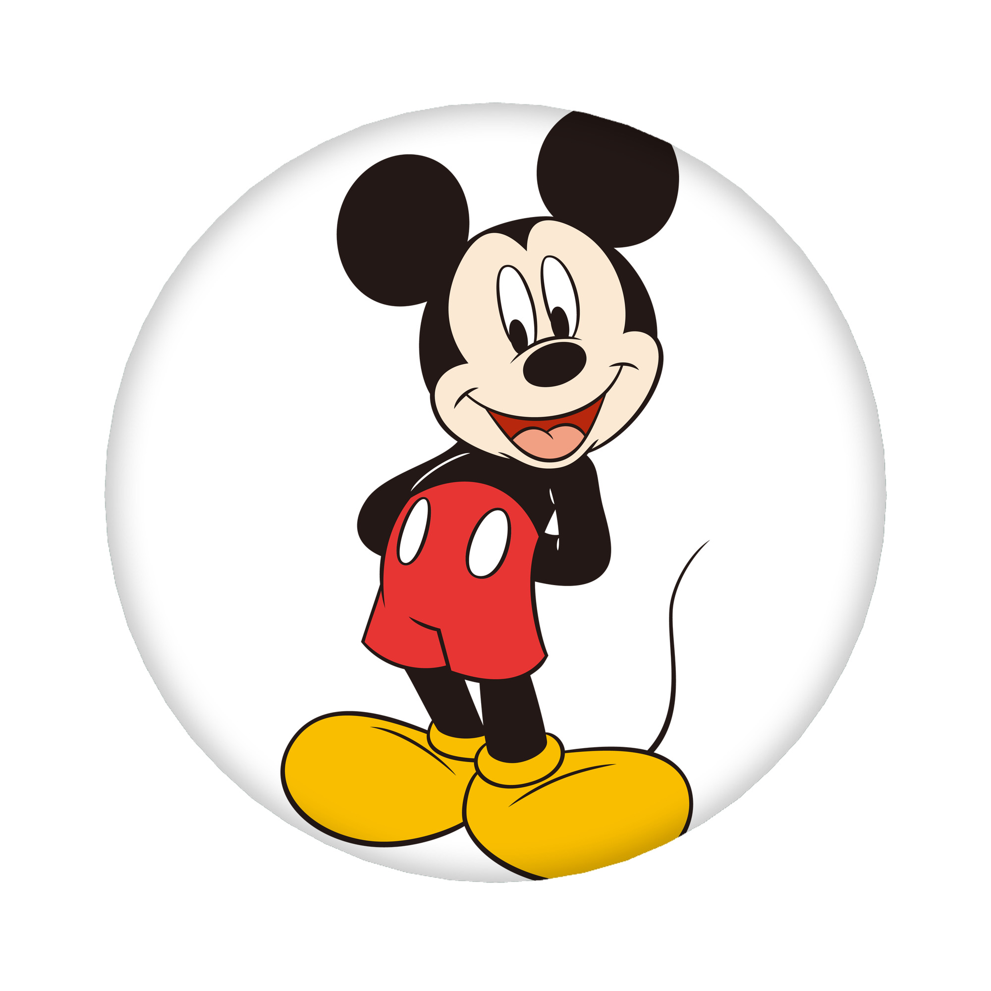 （画像用） ミッキーマウス Mickey Mouse 6cm 缶バッジ 複数セット