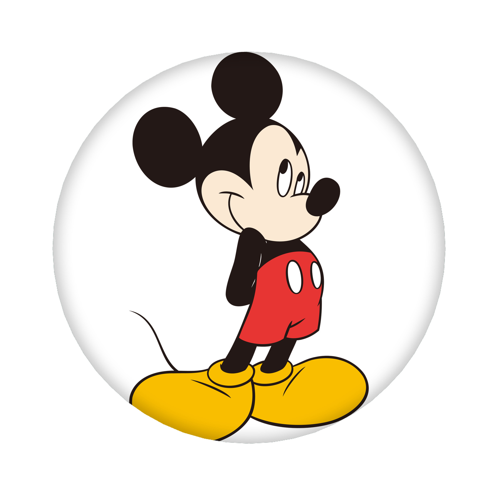 （画像用） ミッキーマウス Mickey Mouse 6cm 缶バッジ 複数セット