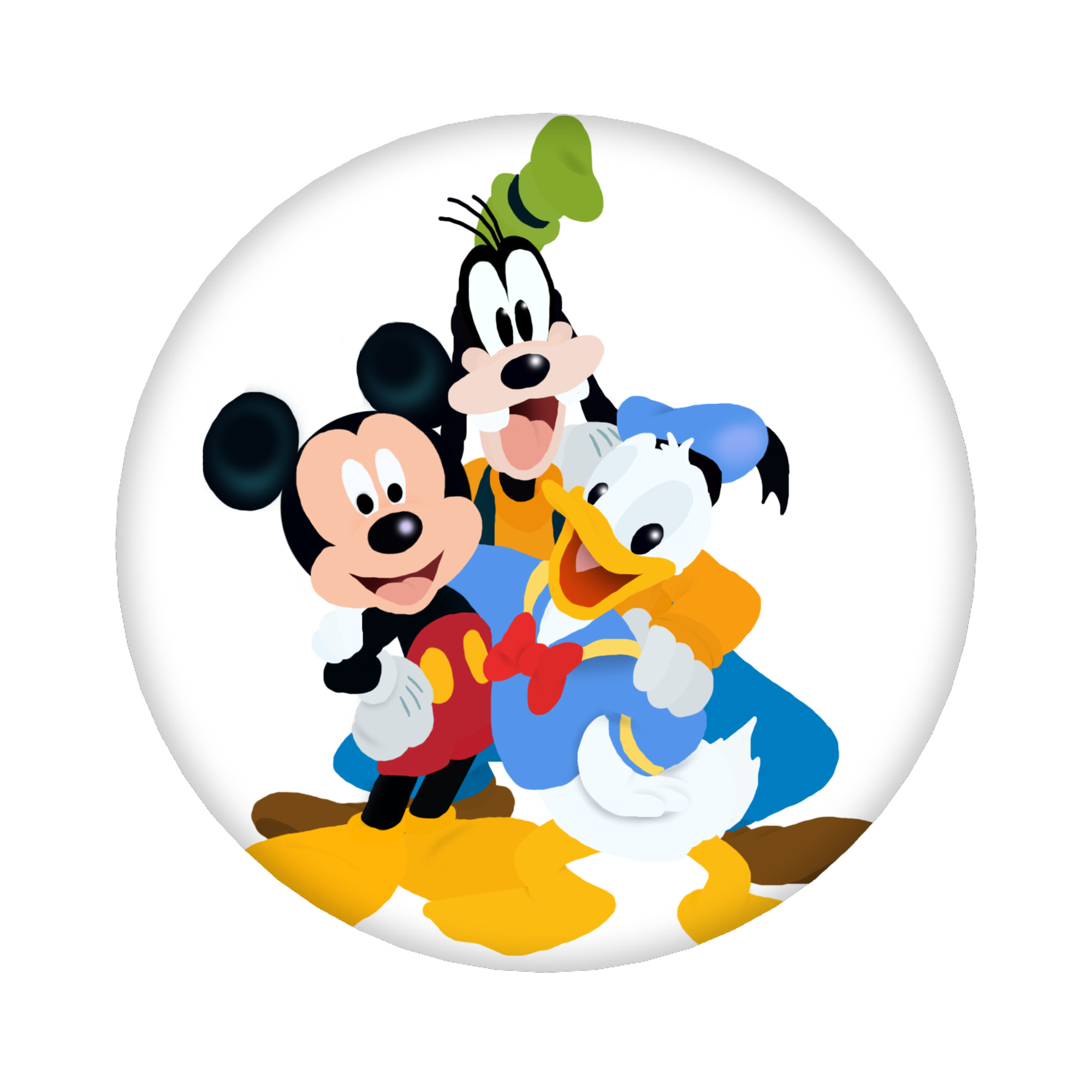 （画像用） ミッキーマウス Mickey Mouse 6cm 缶バッジ 複数セット
