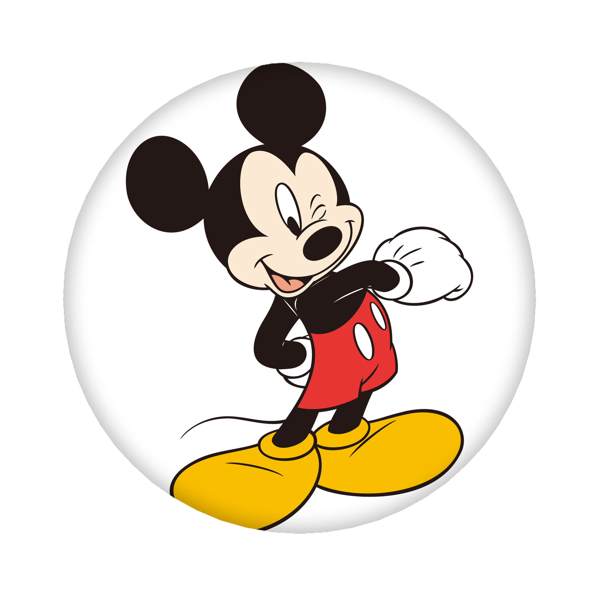 （画像用） ミッキーマウス Mickey Mouse 6cm 缶バッジ 複数セット