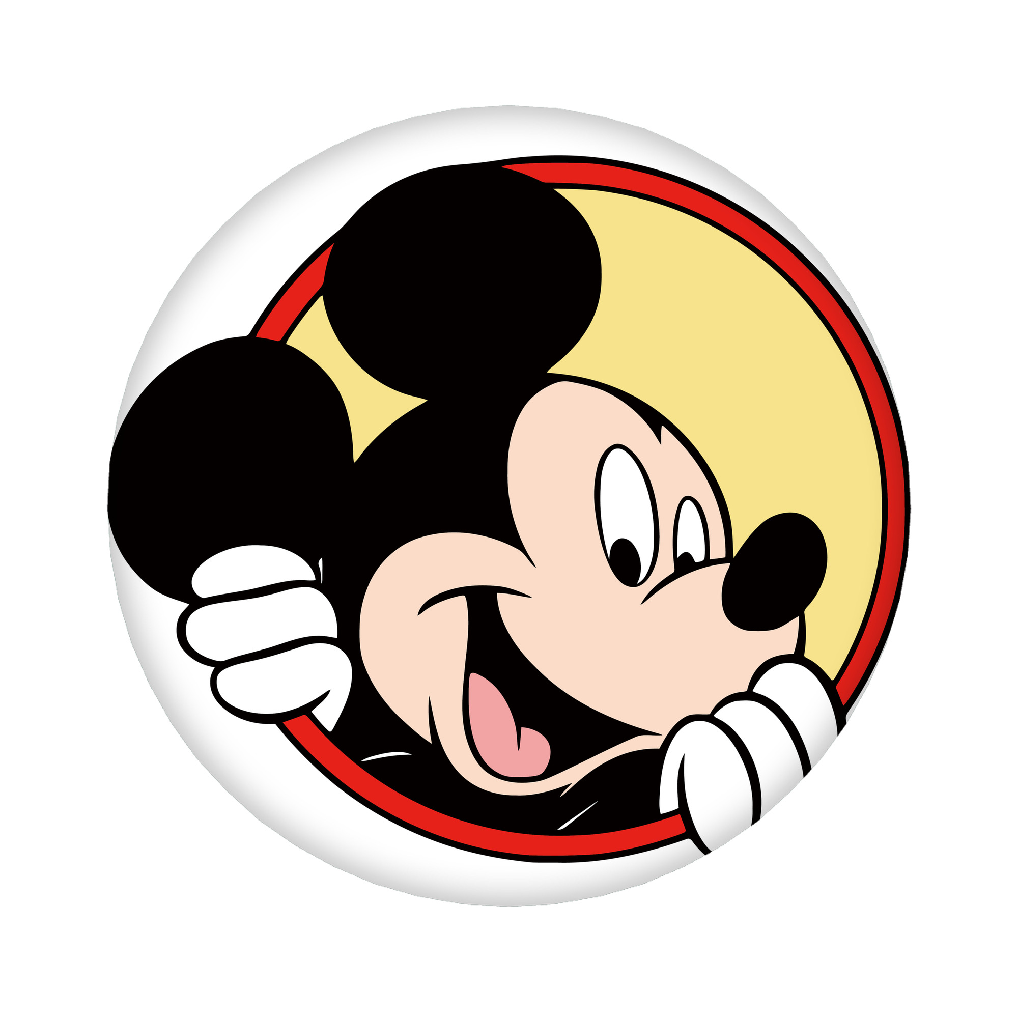 （画像用） ミッキーマウス Mickey Mouse 6cm 缶バッジ 複数セット