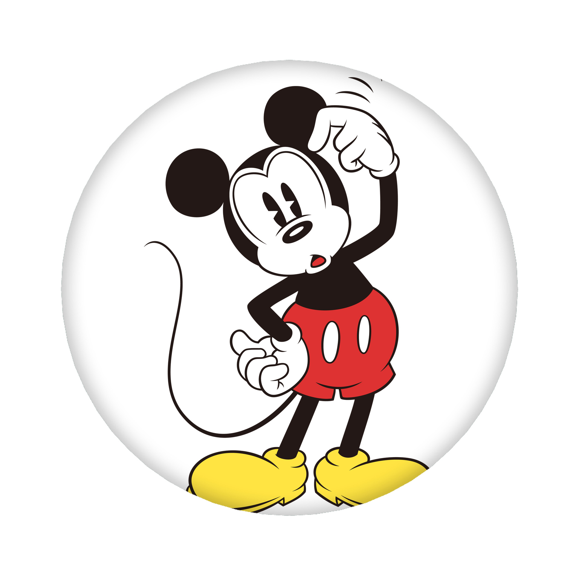 （画像用） ミッキーマウス Mickey Mouse 6cm 缶バッジ 複数セット