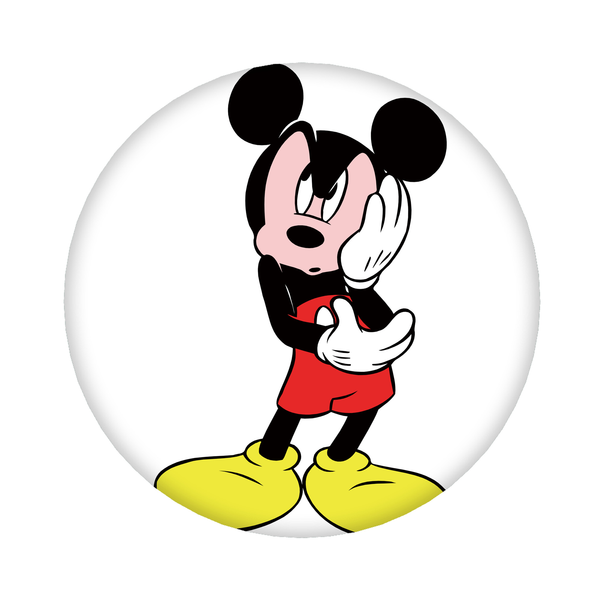 （画像用） ミッキーマウス Mickey Mouse 6cm 缶バッジ 複数セット