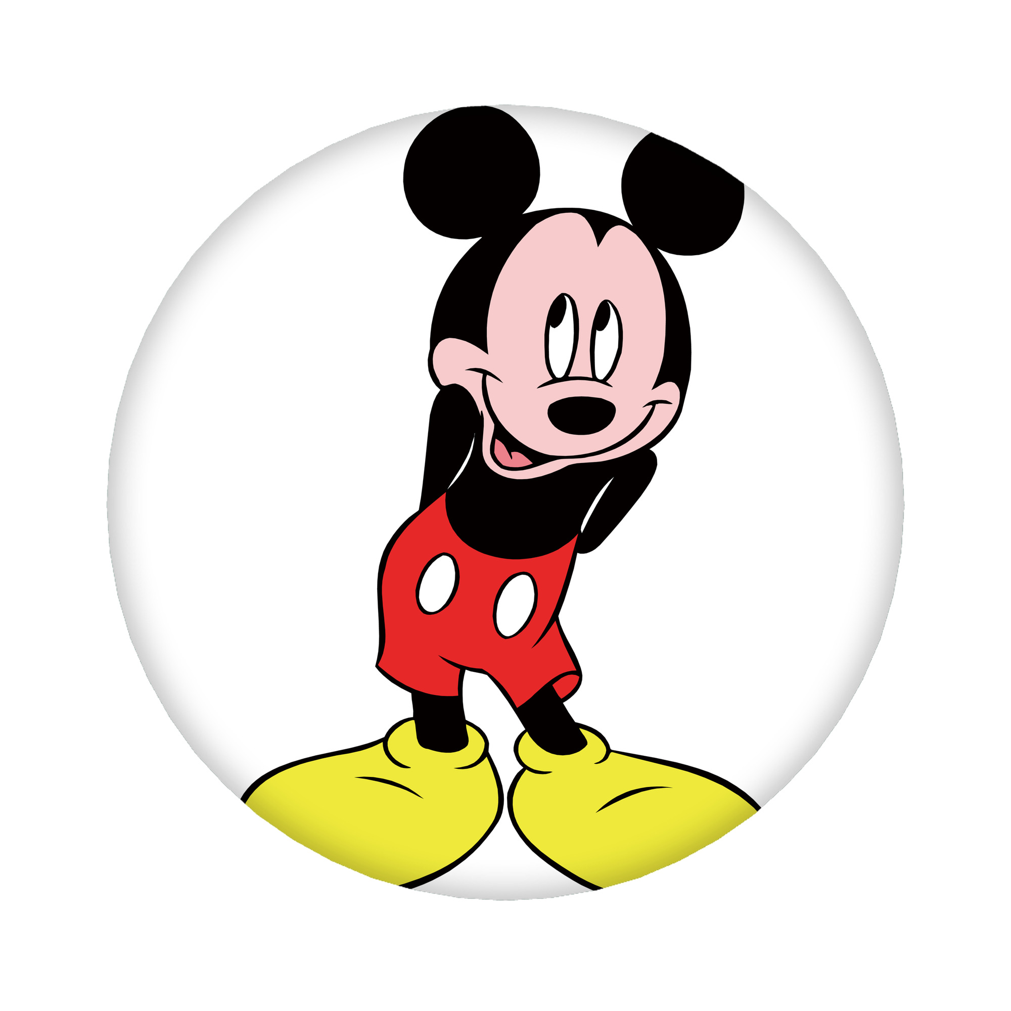 （画像用） ミッキーマウス Mickey Mouse 6cm 缶バッジ 複数セット