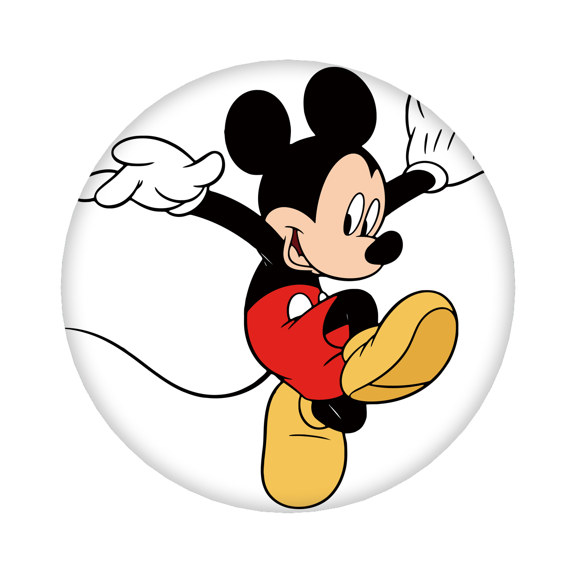 （画像用） ミッキーマウス Mickey Mouse 6cm 缶バッジ 複数セット