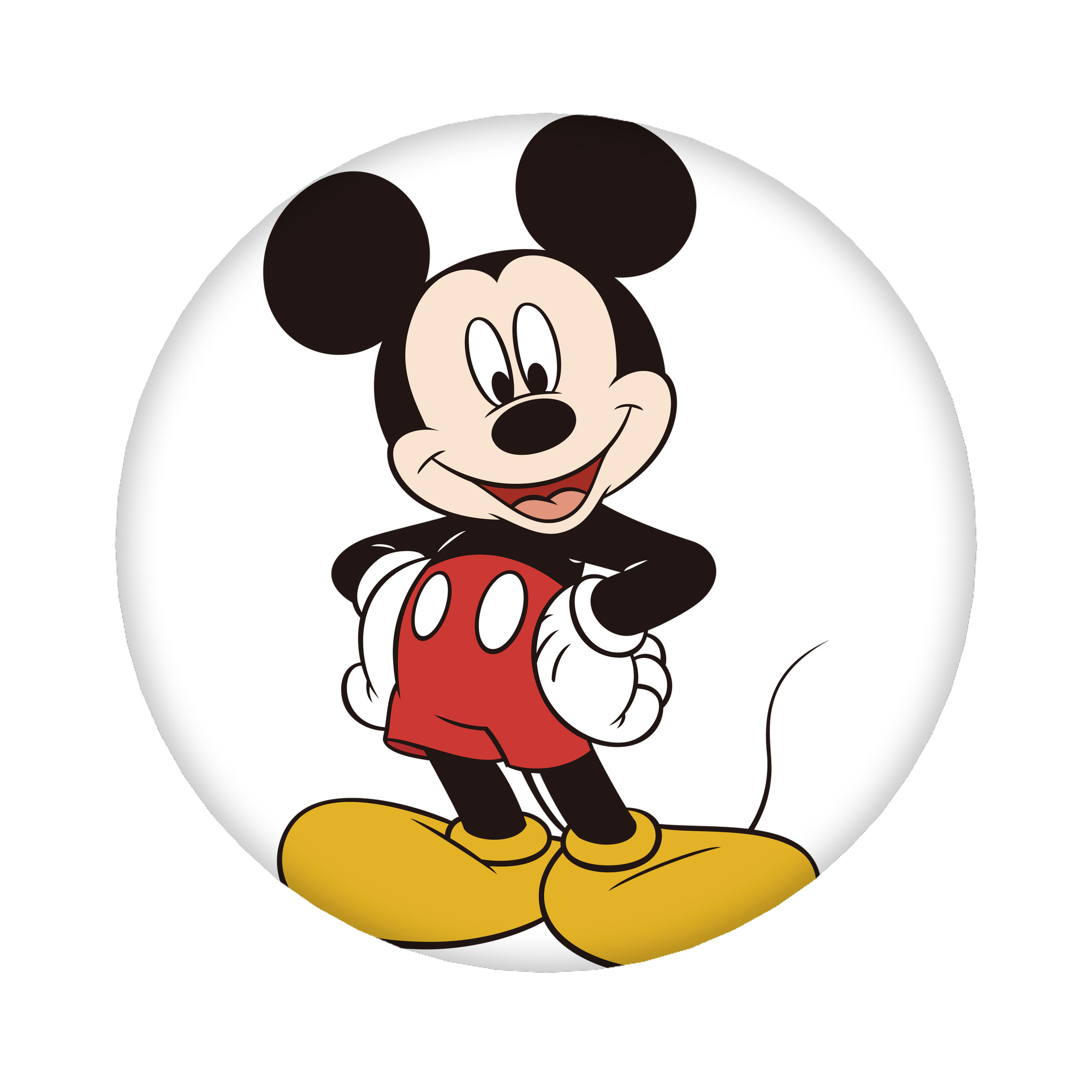 （画像用） ミッキーマウス Mickey Mouse 6cm 缶バッジ 複数セット