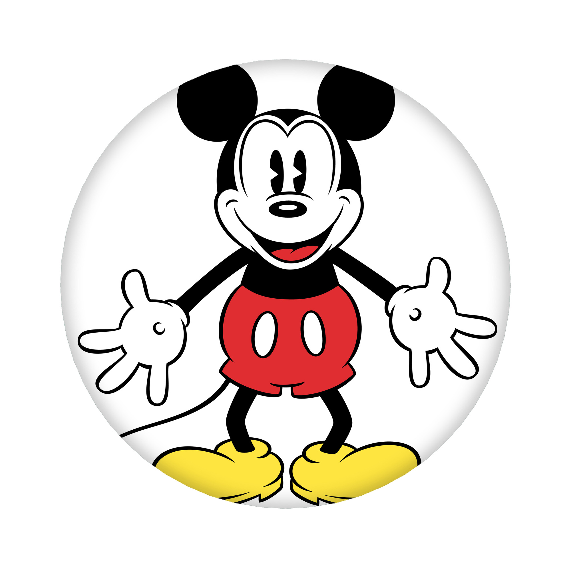 （画像用） ミッキーマウス Mickey Mouse 6cm 缶バッジ 複数セット