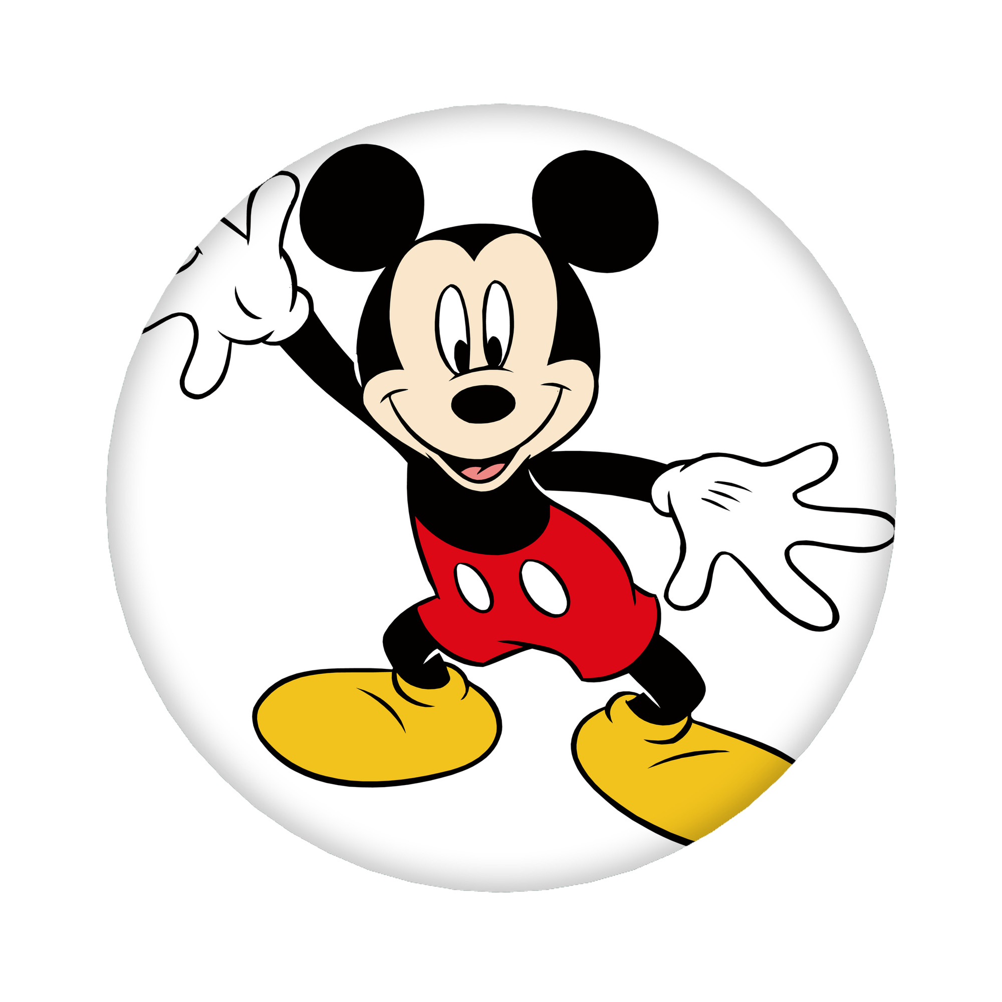 （画像用） ミッキーマウス Mickey Mouse 6cm 缶バッジ 複数セット