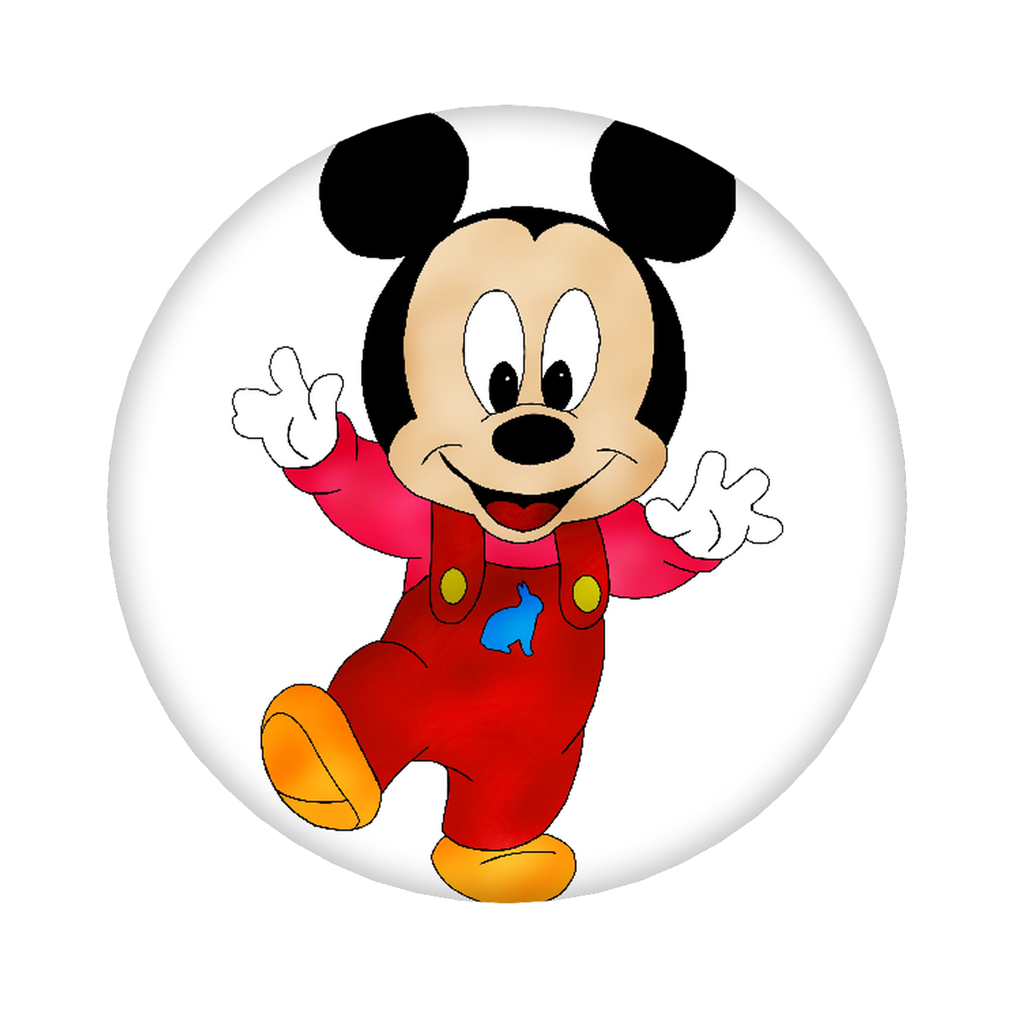 （画像用） ミッキーマウス Mickey Mouse 6cm 缶バッジ 複数セット