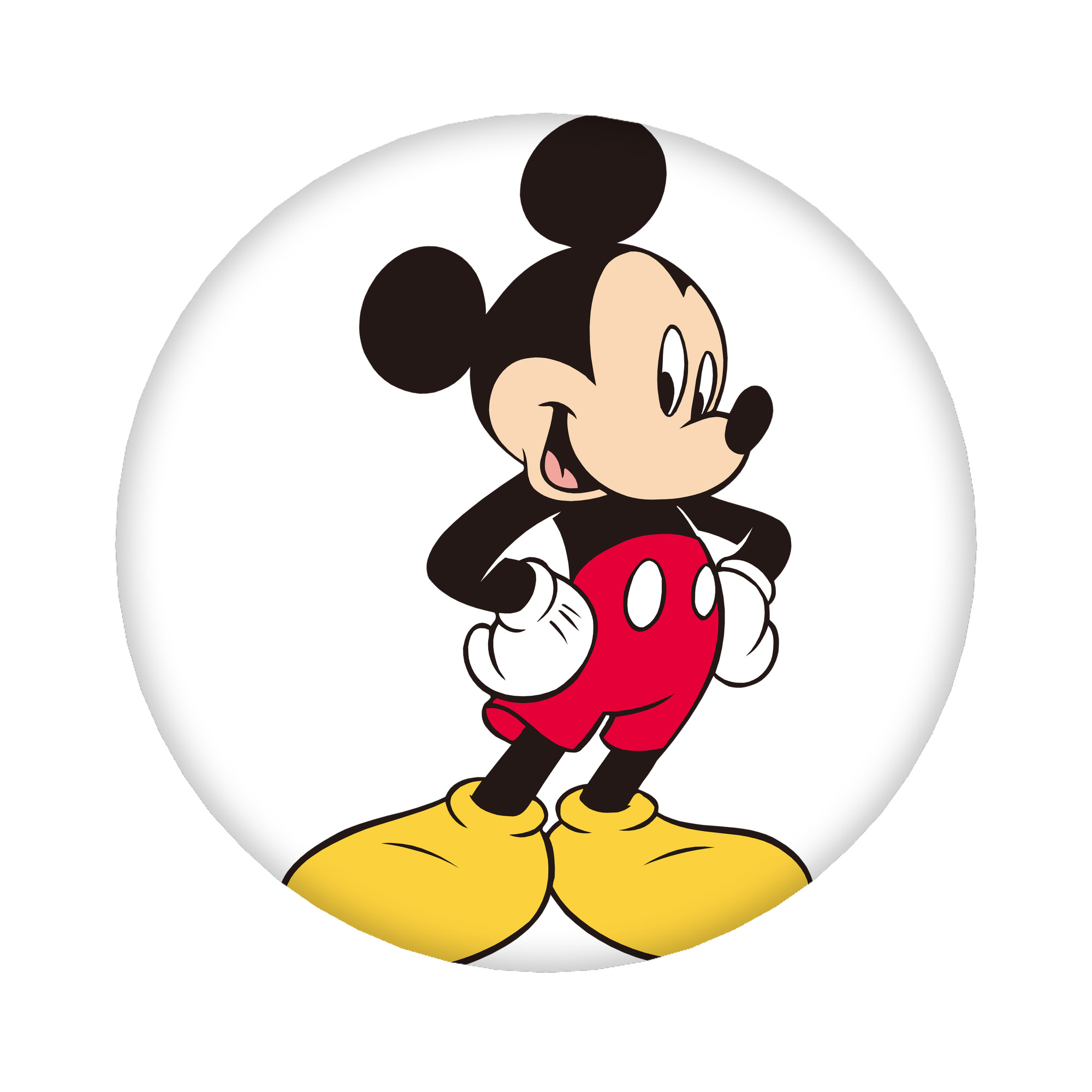 （画像用） ミッキーマウス Mickey Mouse 6cm 缶バッジ 複数セット