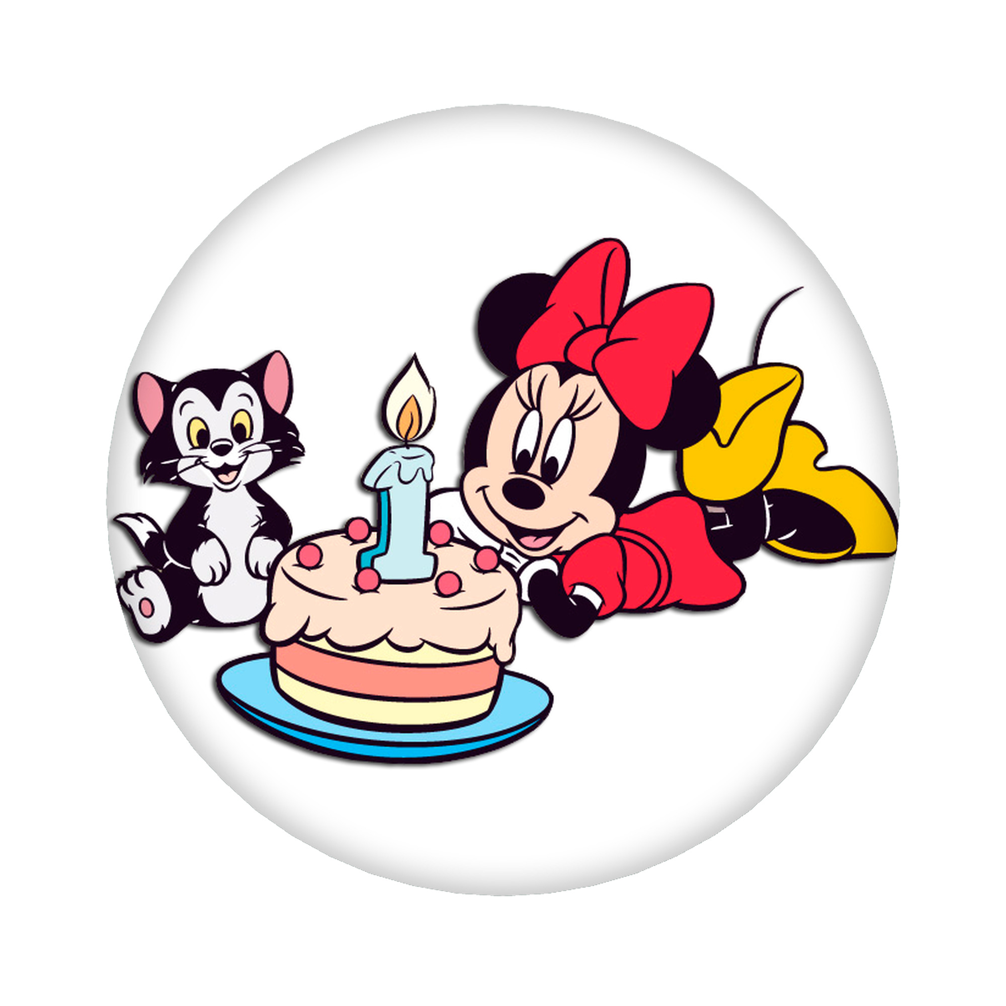 （画像用） ミッキーマウス Mickey Mouse 6cm 缶バッジ 複数セット