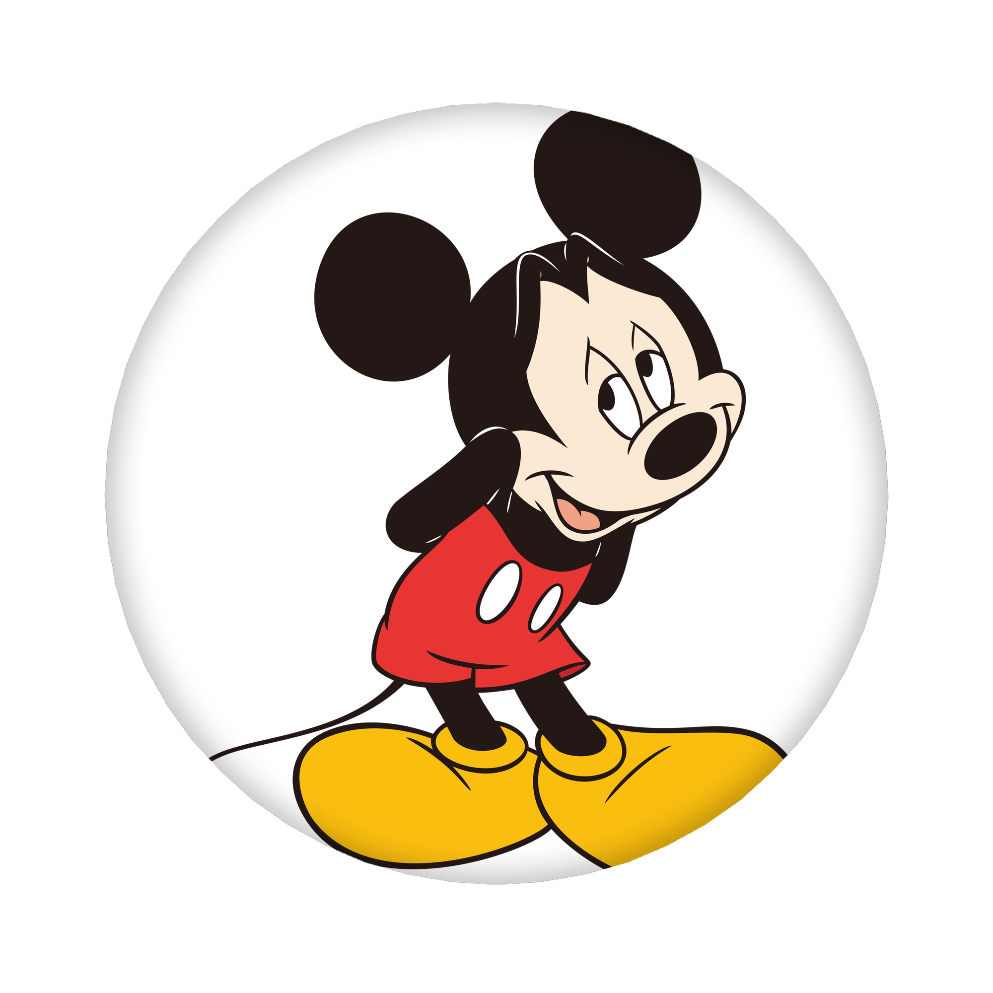 （画像用） ミッキーマウス Mickey Mouse 6cm 缶バッジ 複数セット