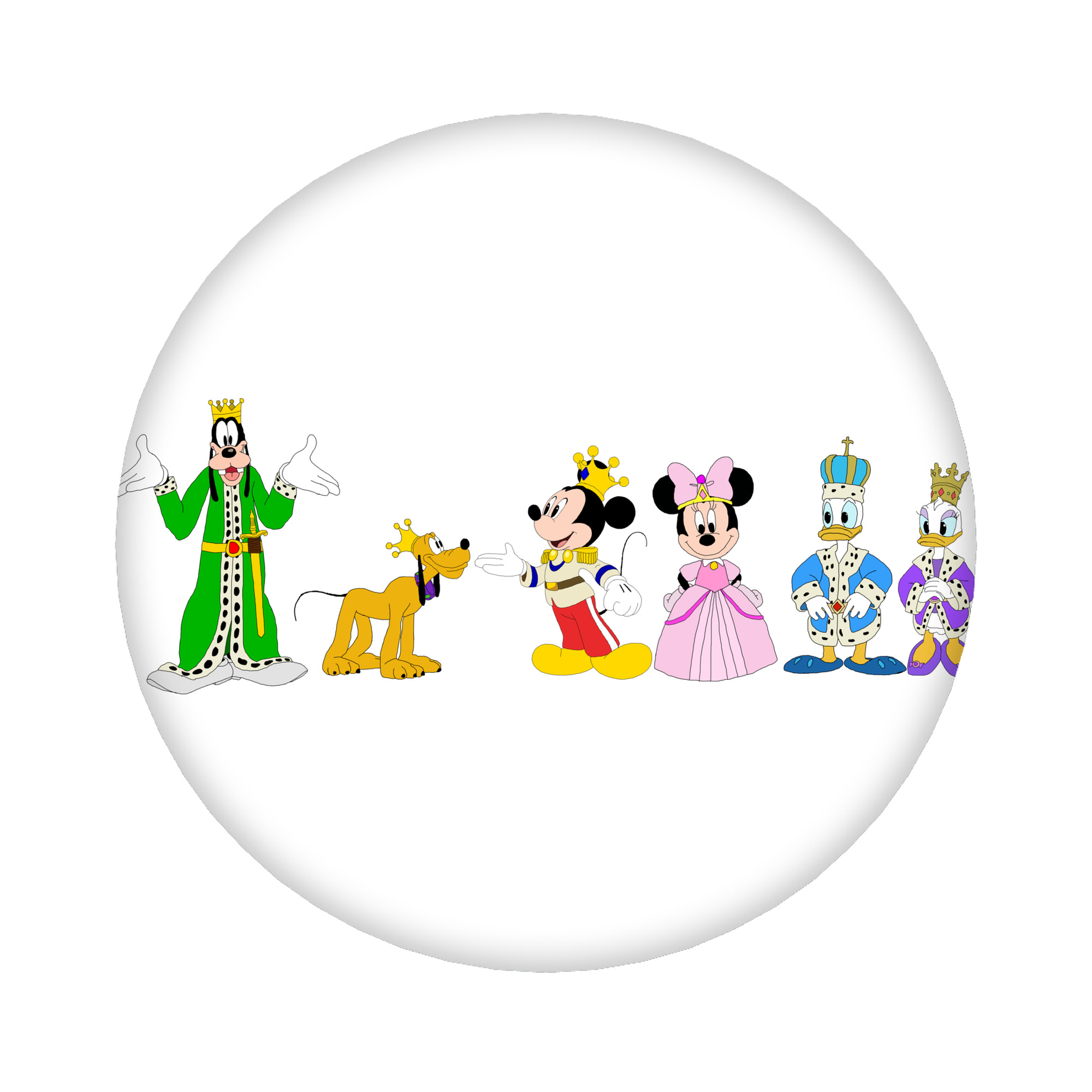 （画像用） ミッキーマウス Mickey Mouse 6cm 缶バッジ 複数セット