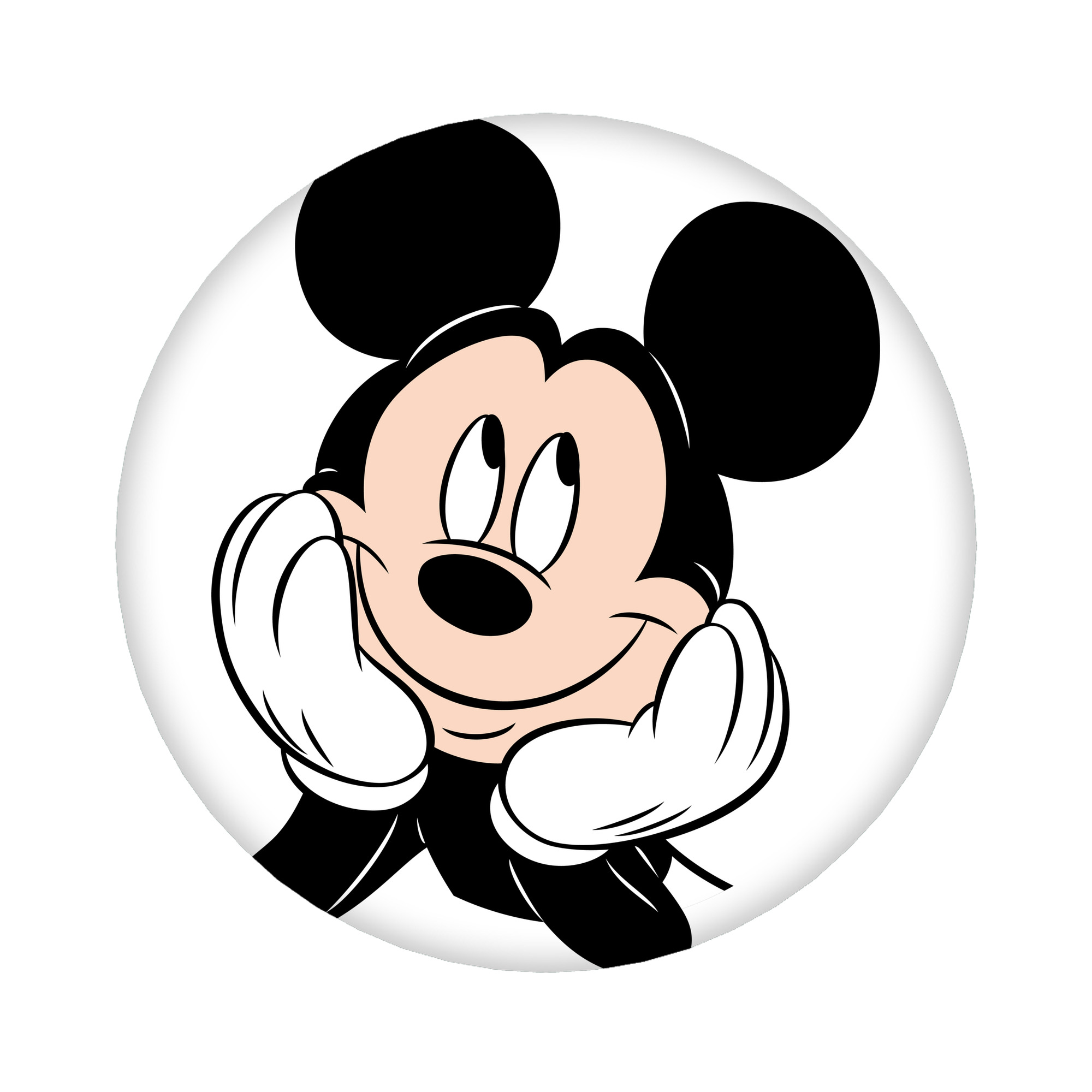 （画像用） ミッキーマウス Mickey Mouse 6cm 缶バッジ 複数セット