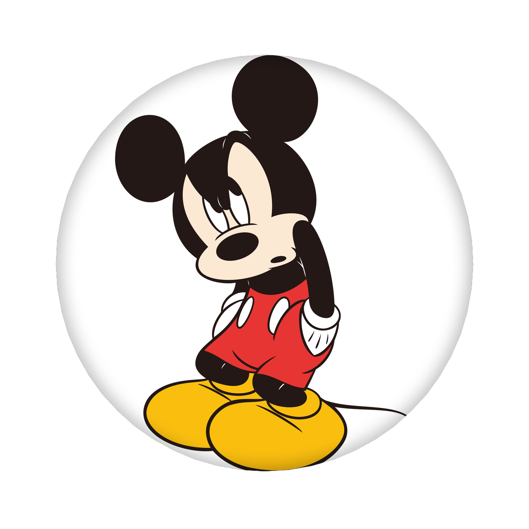 （画像用） ミッキーマウス Mickey Mouse 6cm 缶バッジ 複数セット