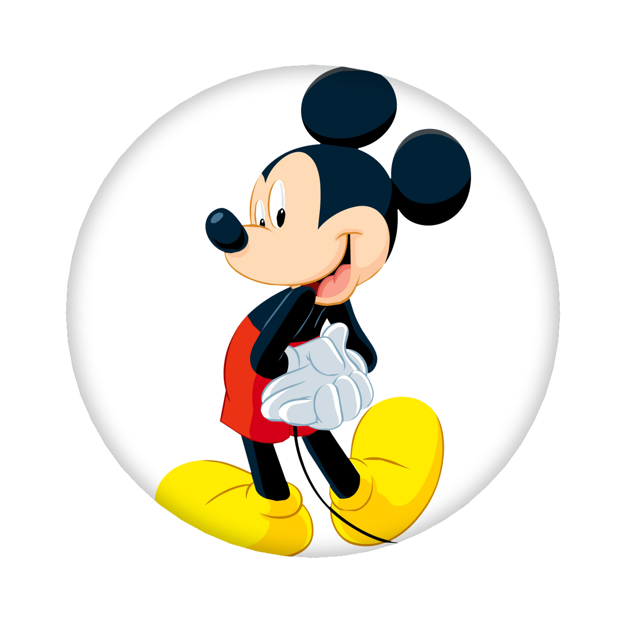 （画像用） ミッキーマウス Mickey Mouse 6cm 缶バッジ 複数セット