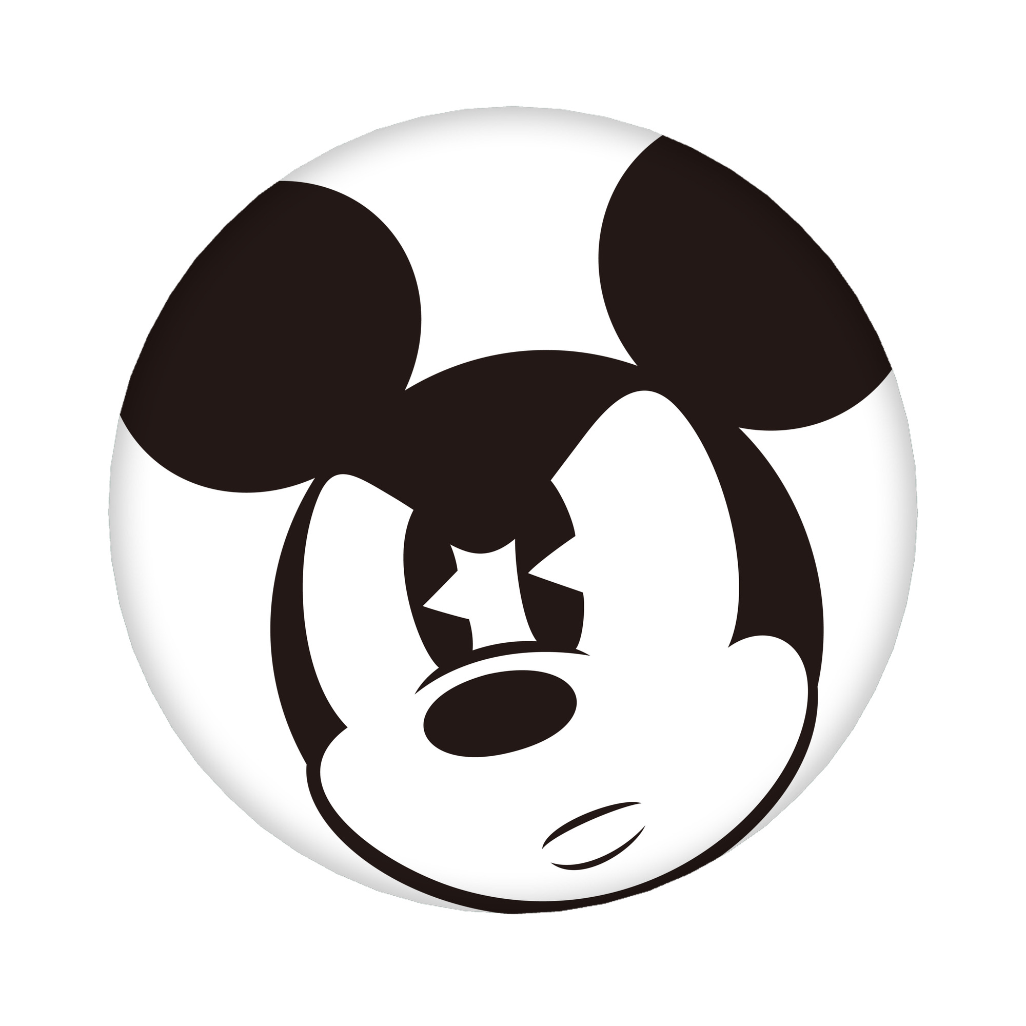 （画像用） ミッキーマウス Mickey Mouse 6cm 缶バッジ 複数セット