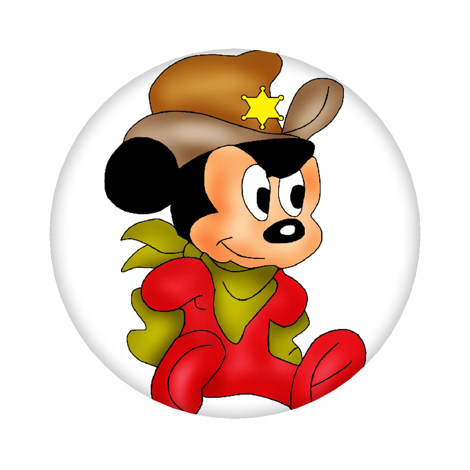（画像用） ミッキーマウス Mickey Mouse 6cm 缶バッジ 複数セット
