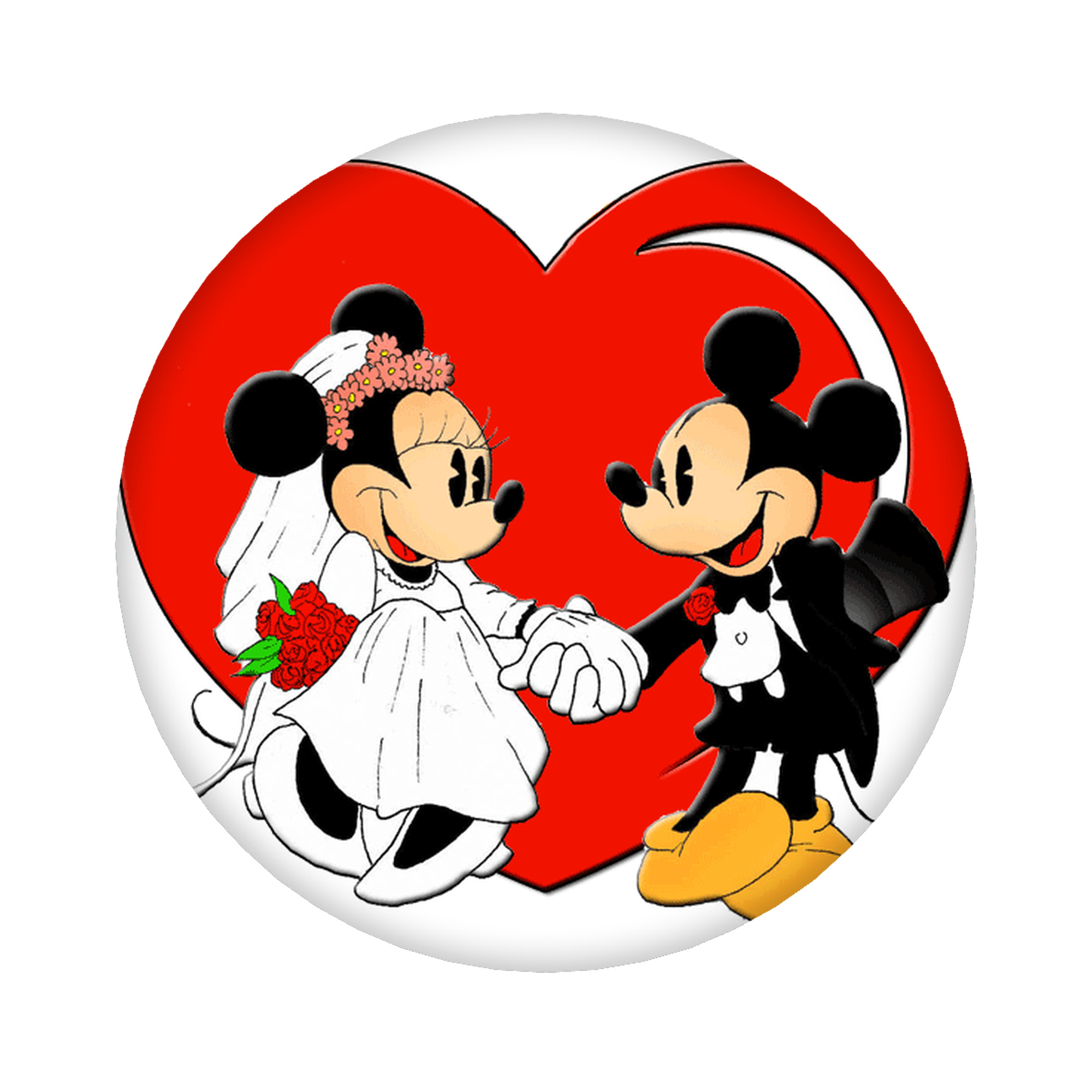 （画像用） ミッキーマウス Mickey Mouse 6cm 缶バッジ 複数セット