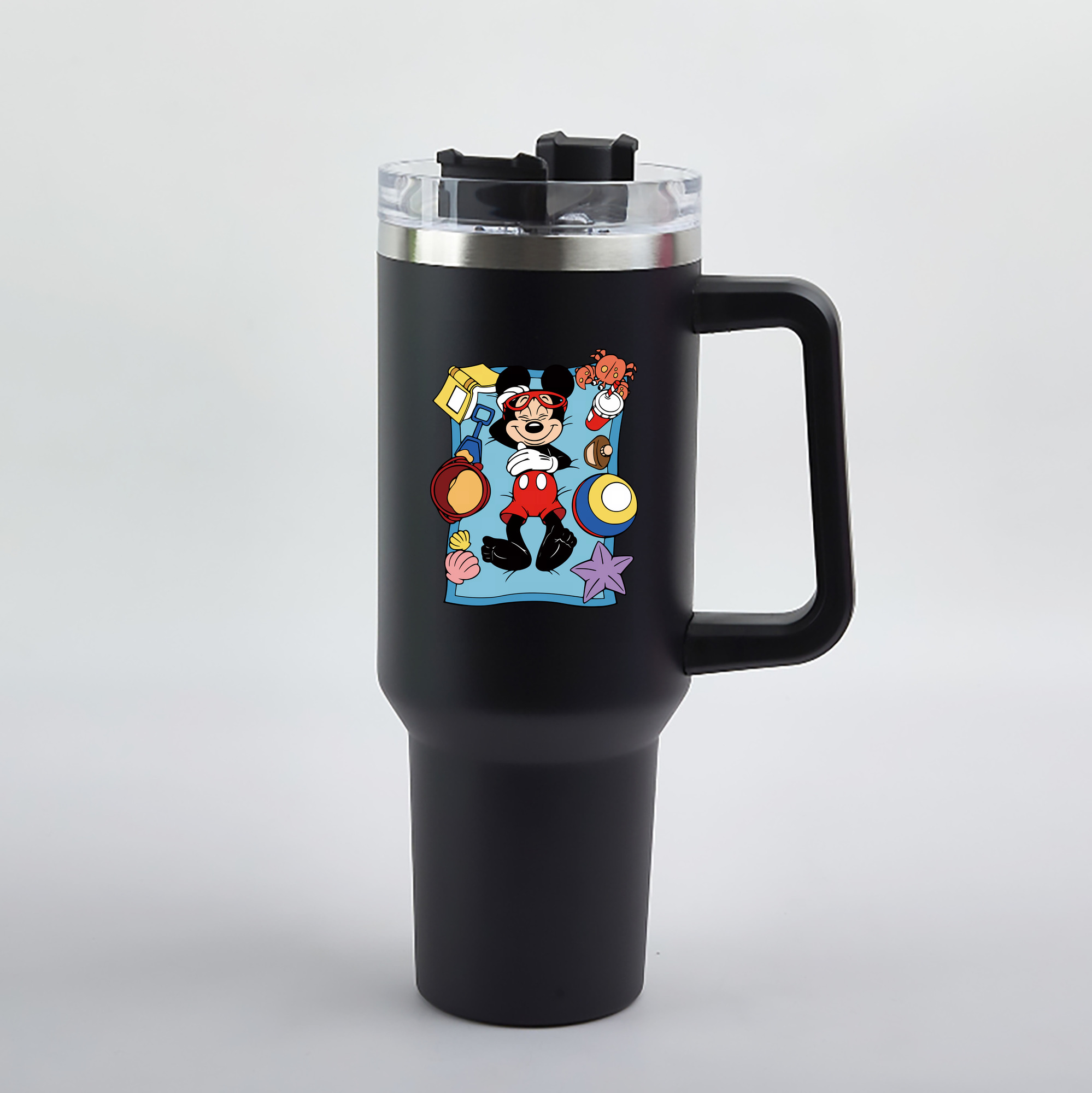 （画像用） ミッキーマウス Mickey Mouse 1200mL車用タンブラー（カラープリント）