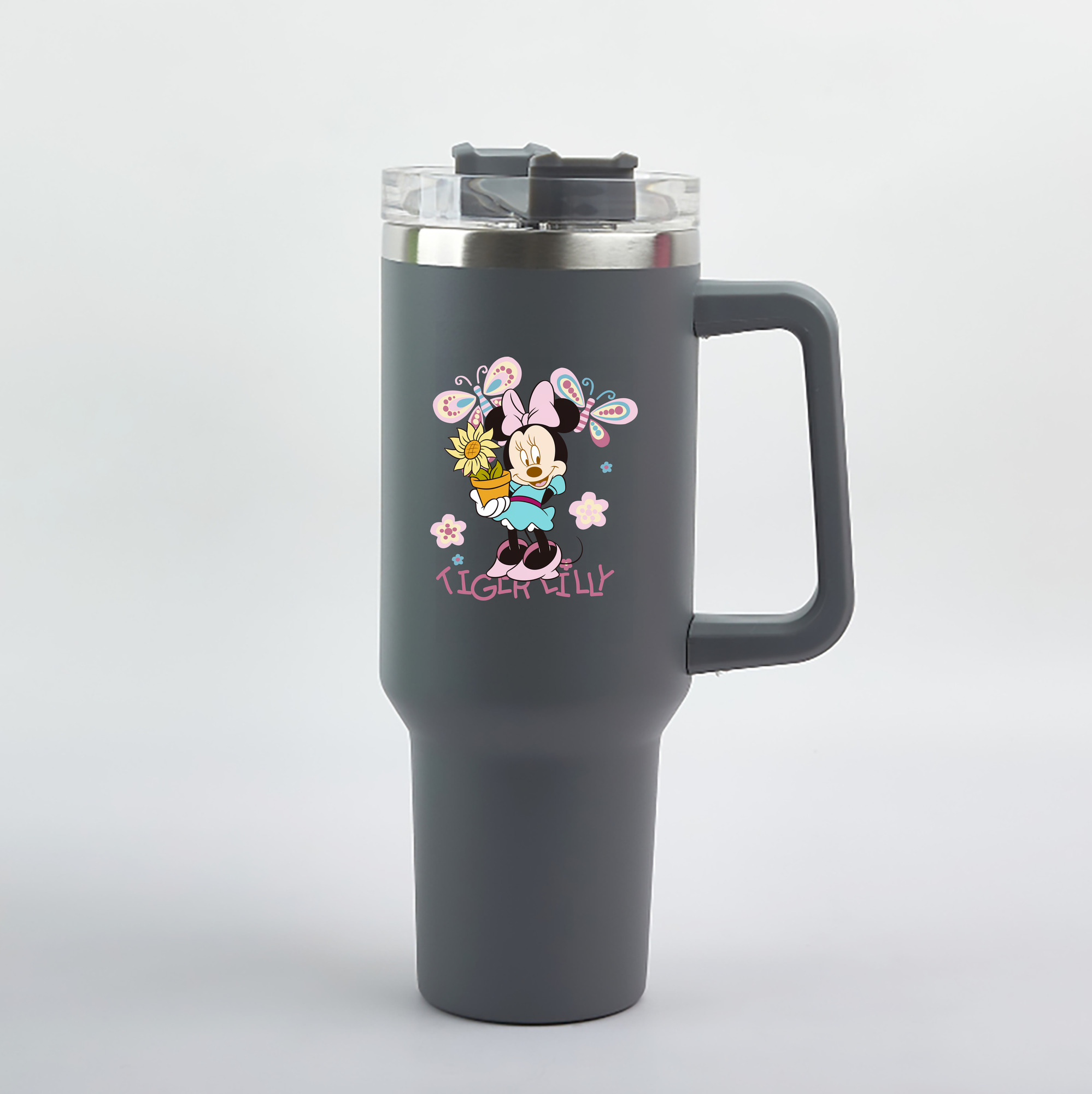 （画像用） ミッキーマウス Mickey Mouse 1200mL車用タンブラー（カラープリント）