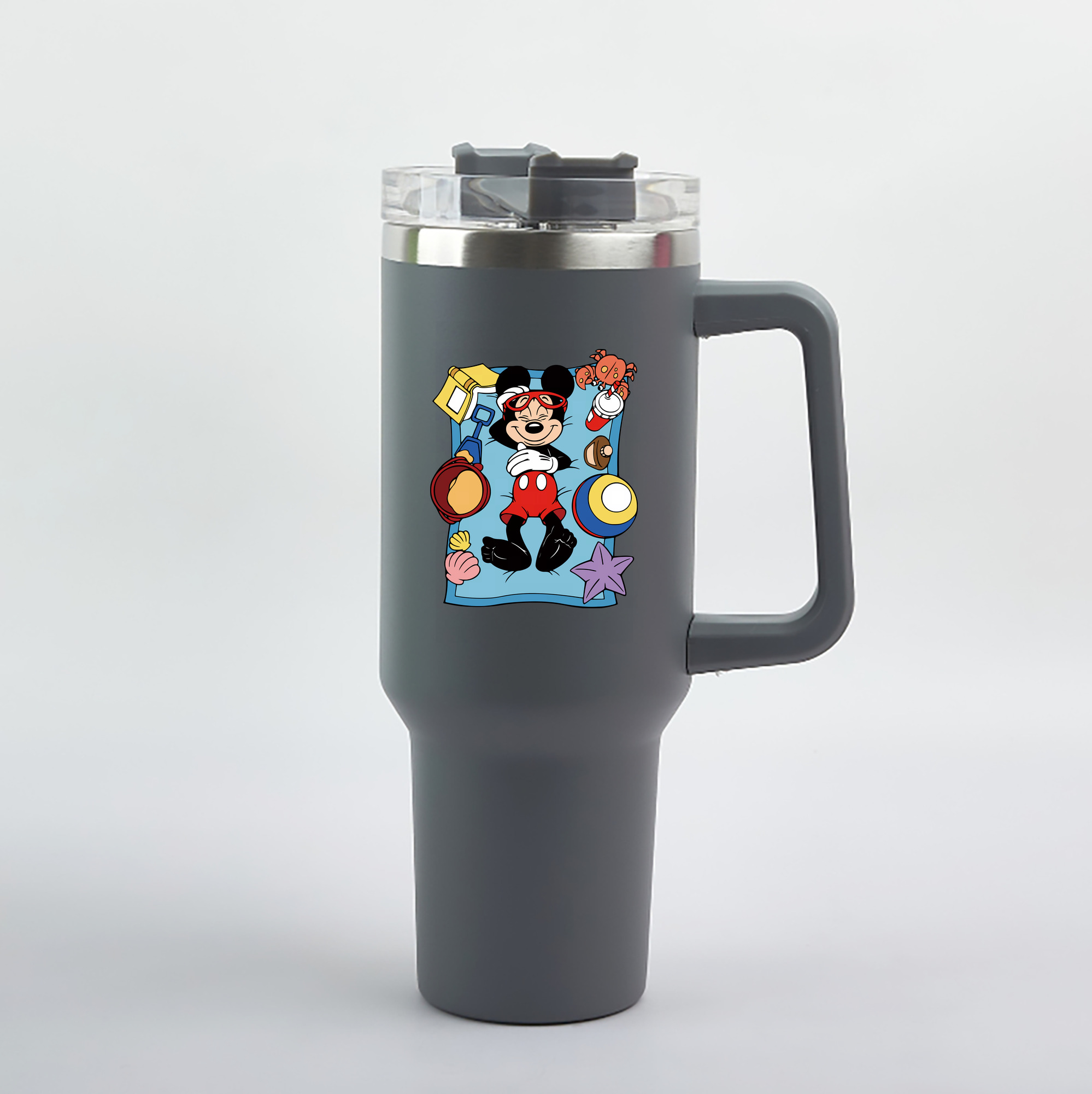 （画像用） ミッキーマウス Mickey Mouse 1200mL車用タンブラー（カラープリント）