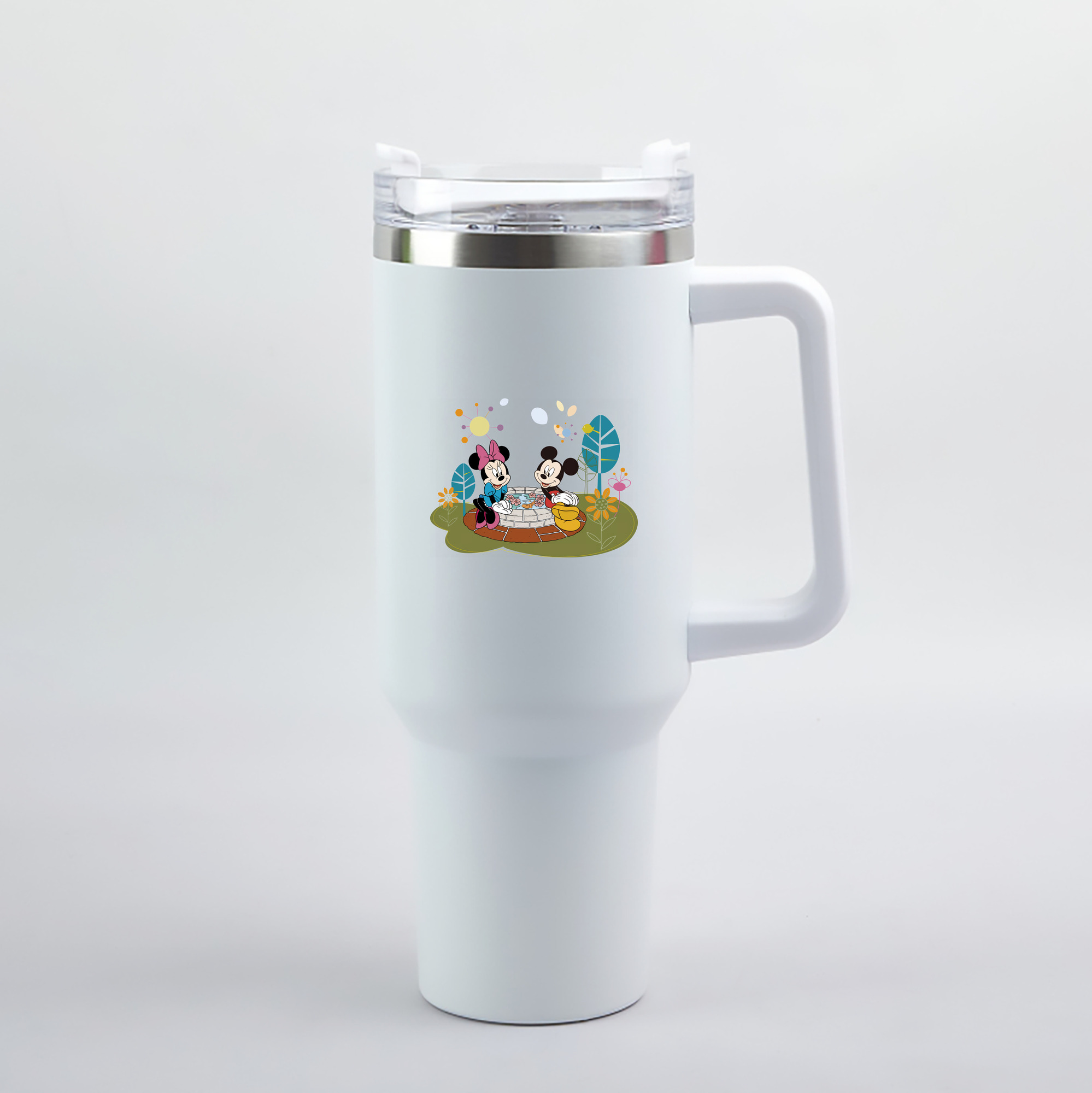 （画像用） ミッキーマウス Mickey Mouse 1200mL車用タンブラー（カラープリント）