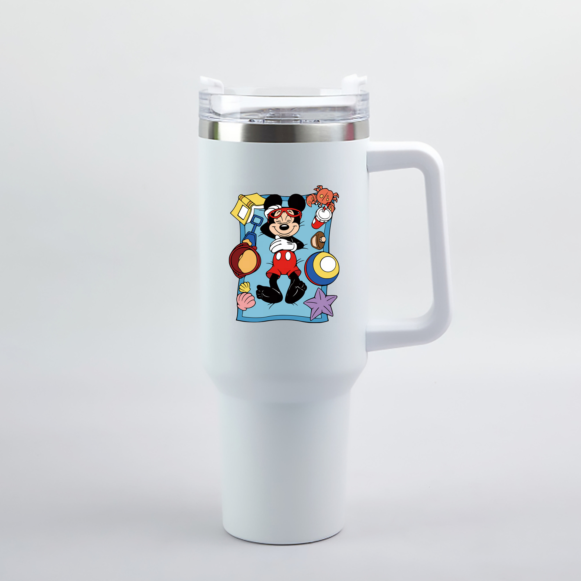 （画像用） ミッキーマウス Mickey Mouse 1200mL車用タンブラー（カラープリント）