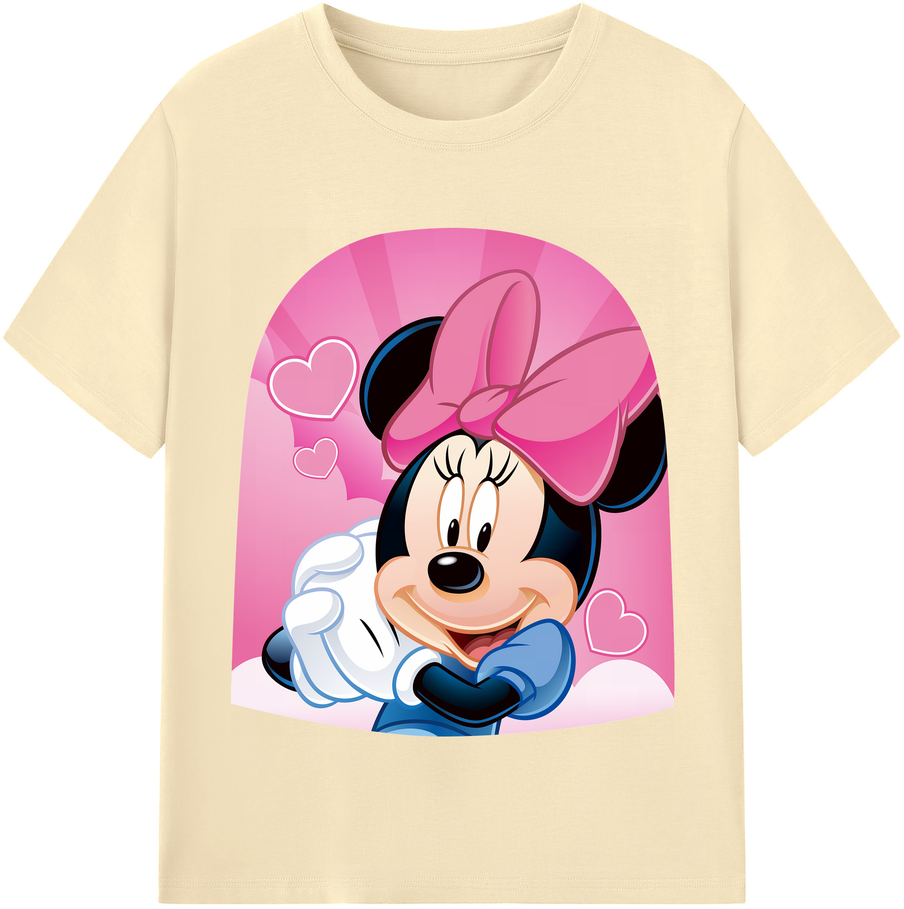 （画像用） ミッキーマウス Mickey Mouse 綿100％半袖Tシャツ（フロントプリント）