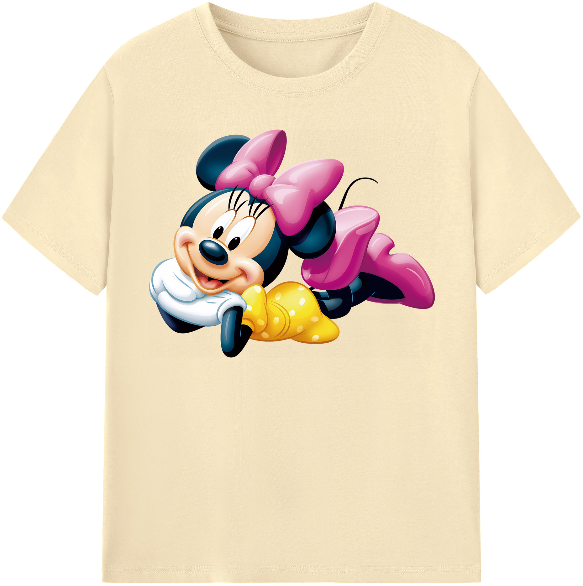 （画像用） ミッキーマウス Mickey Mouse 綿100％半袖Tシャツ（フロントプリント）