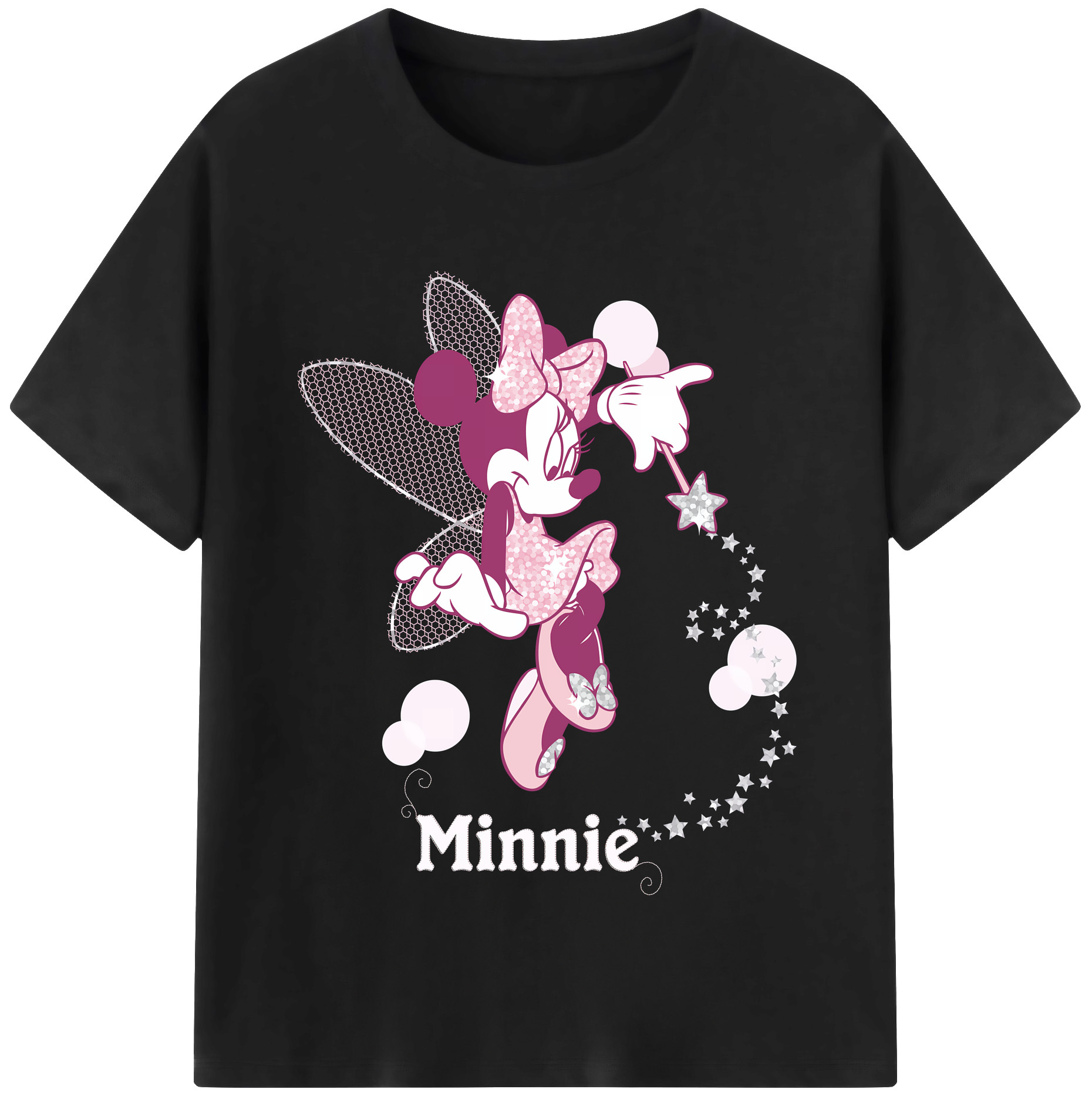 （画像用） ミッキーマウス Mickey Mouse 綿100％半袖Tシャツ（フロントプリント）