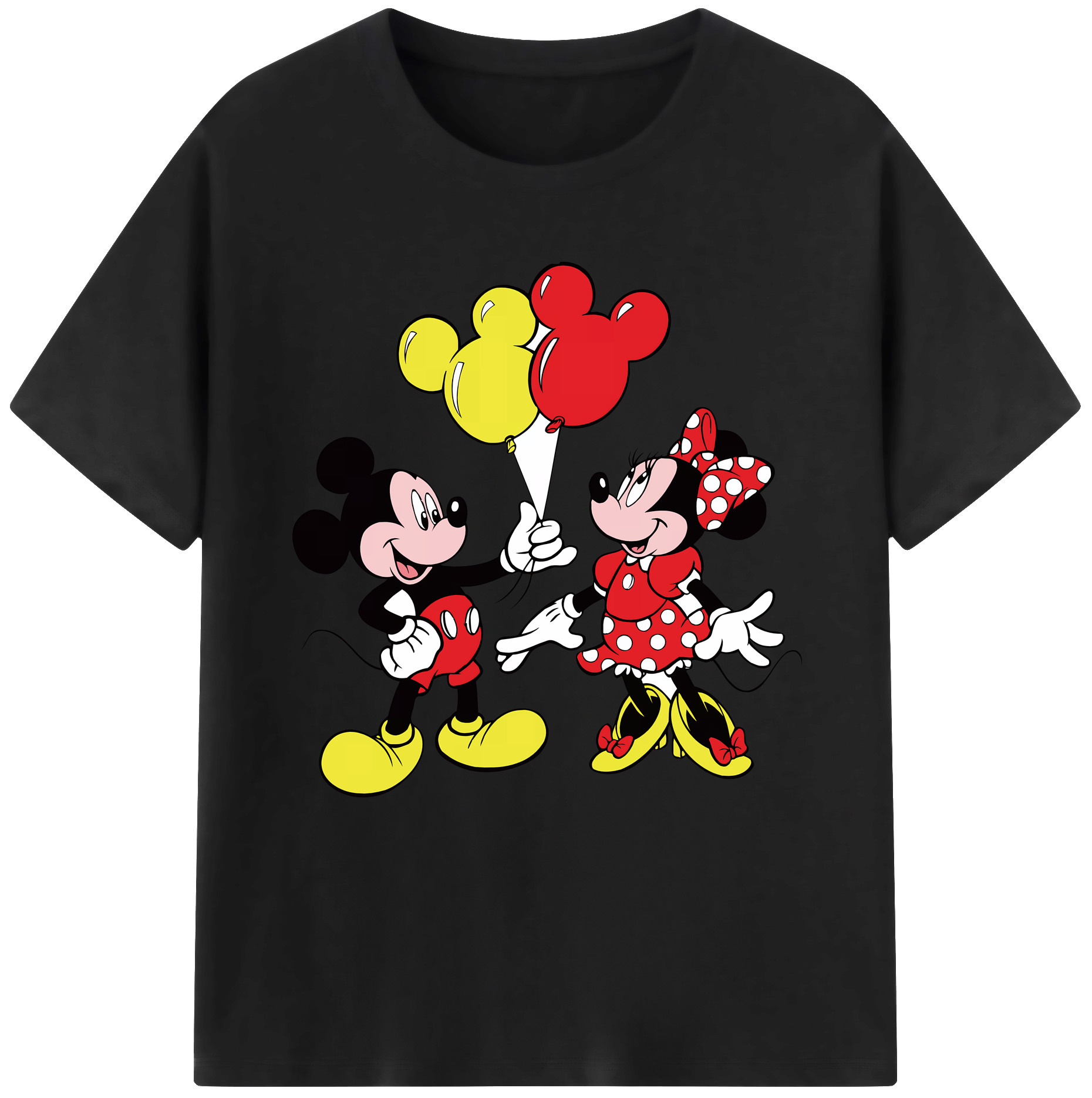 （画像用） ミッキーマウス Mickey Mouse 綿100％半袖Tシャツ（フロントプリント）