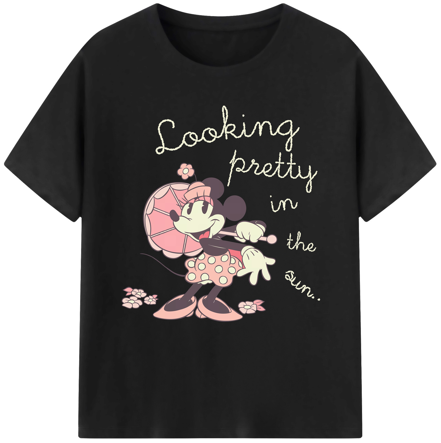 （画像用） ミッキーマウス Mickey Mouse 綿100％半袖Tシャツ（フロントプリント）