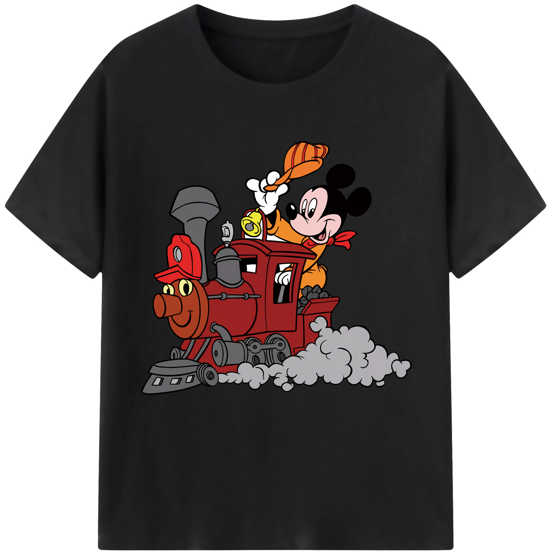（画像用） ミッキーマウス Mickey Mouse 綿100％半袖Tシャツ（フロントプリント）