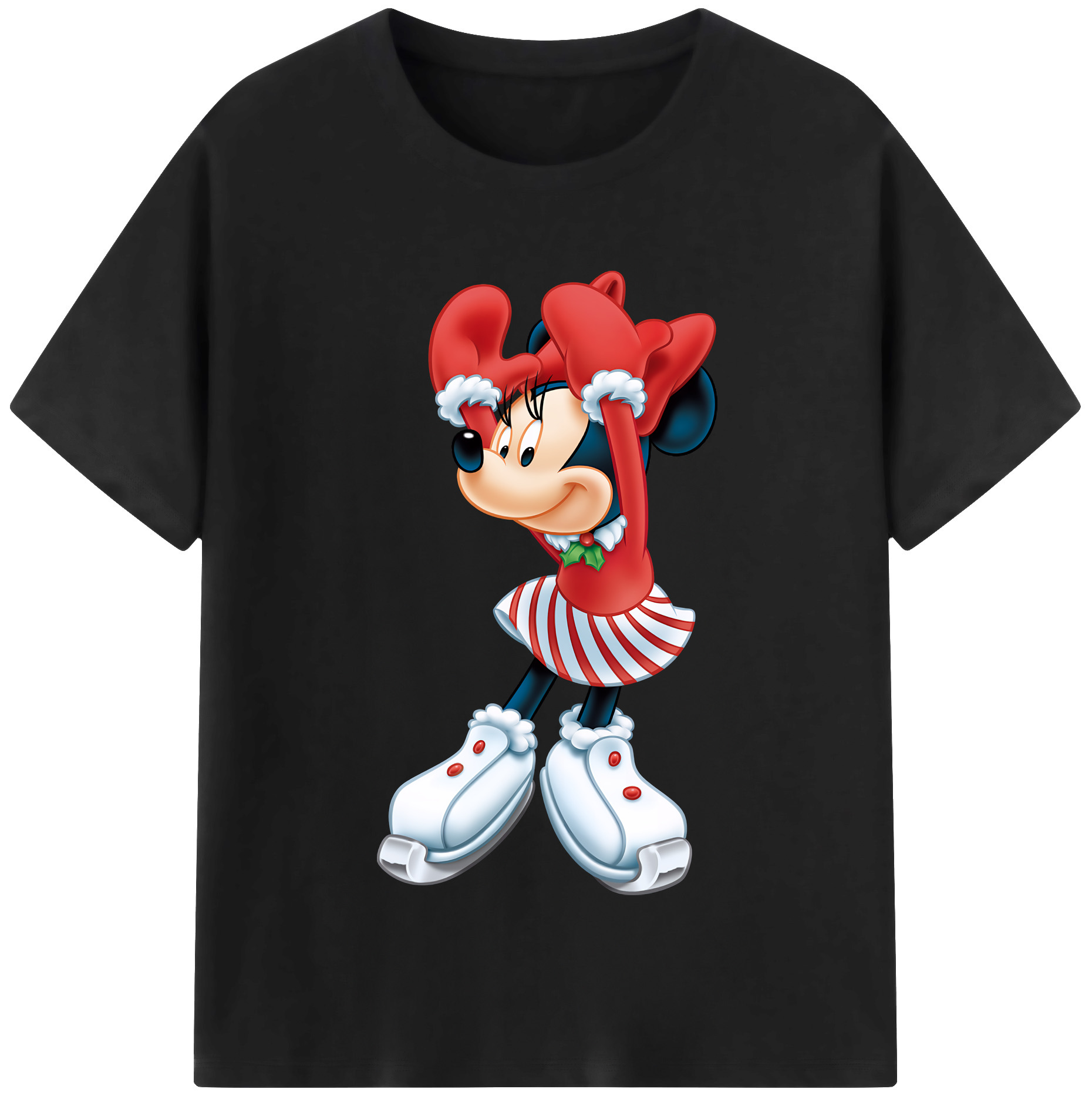 （画像用） ミッキーマウス Mickey Mouse 綿100％半袖Tシャツ（フロントプリント）