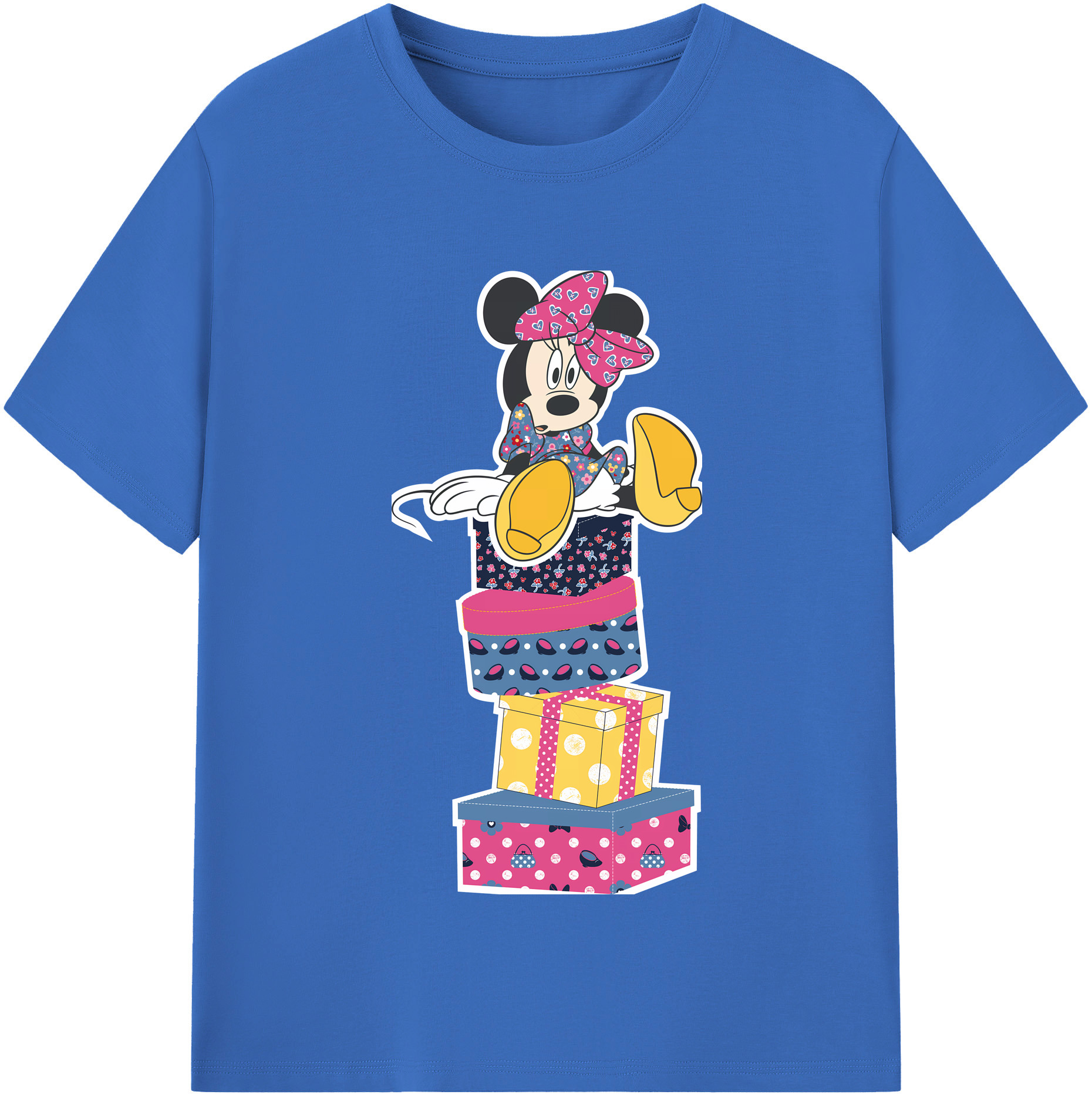 （画像用） ミッキーマウス Mickey Mouse 綿100％半袖Tシャツ（フロントプリント）