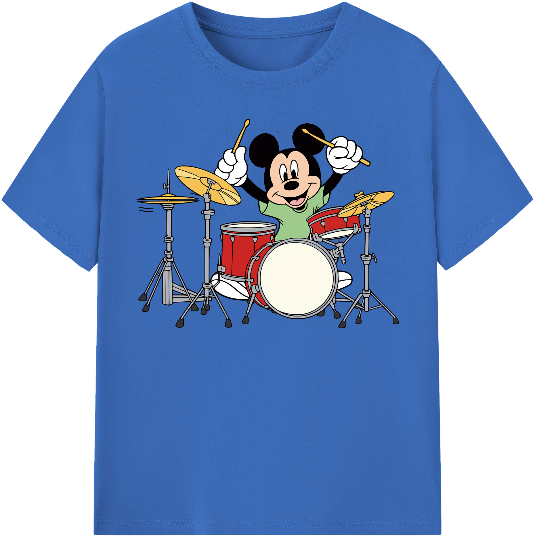 （画像用） ミッキーマウス Mickey Mouse 綿100％半袖Tシャツ（フロントプリント）