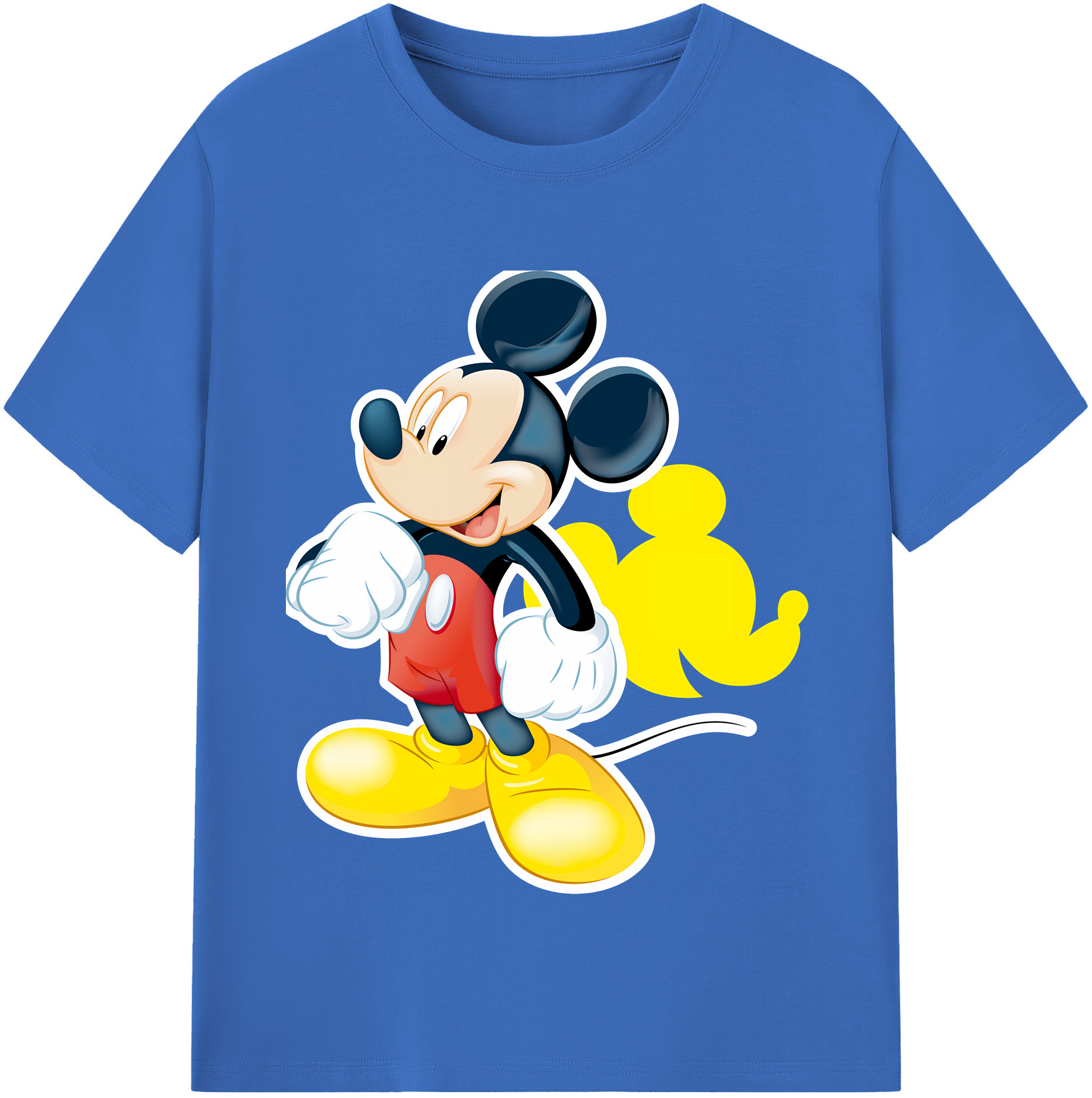 （画像用） ミッキーマウス Mickey Mouse 綿100％半袖Tシャツ（フロントプリント）