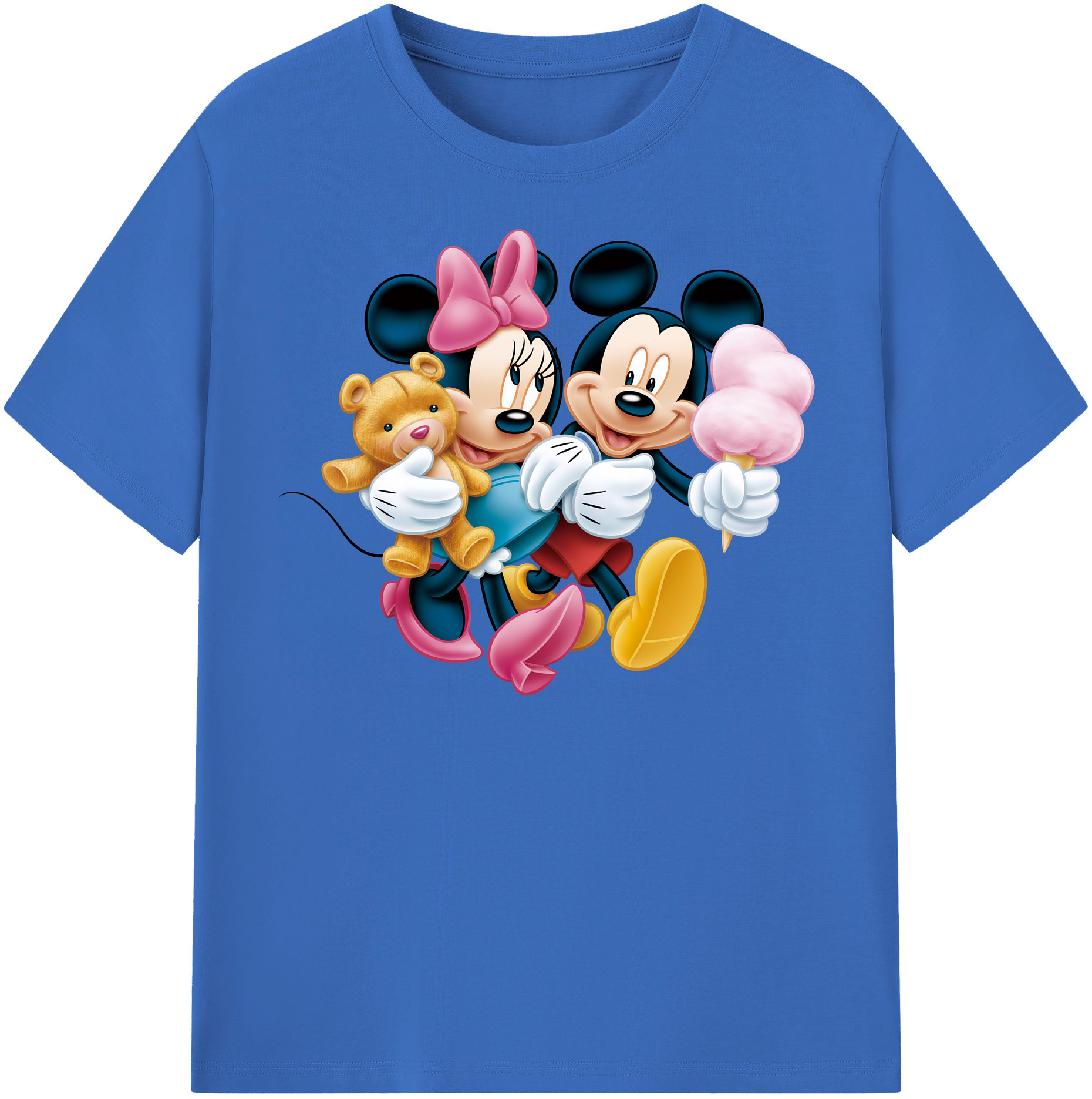 （画像用） ミッキーマウス Mickey Mouse 綿100％半袖Tシャツ（フロントプリント）