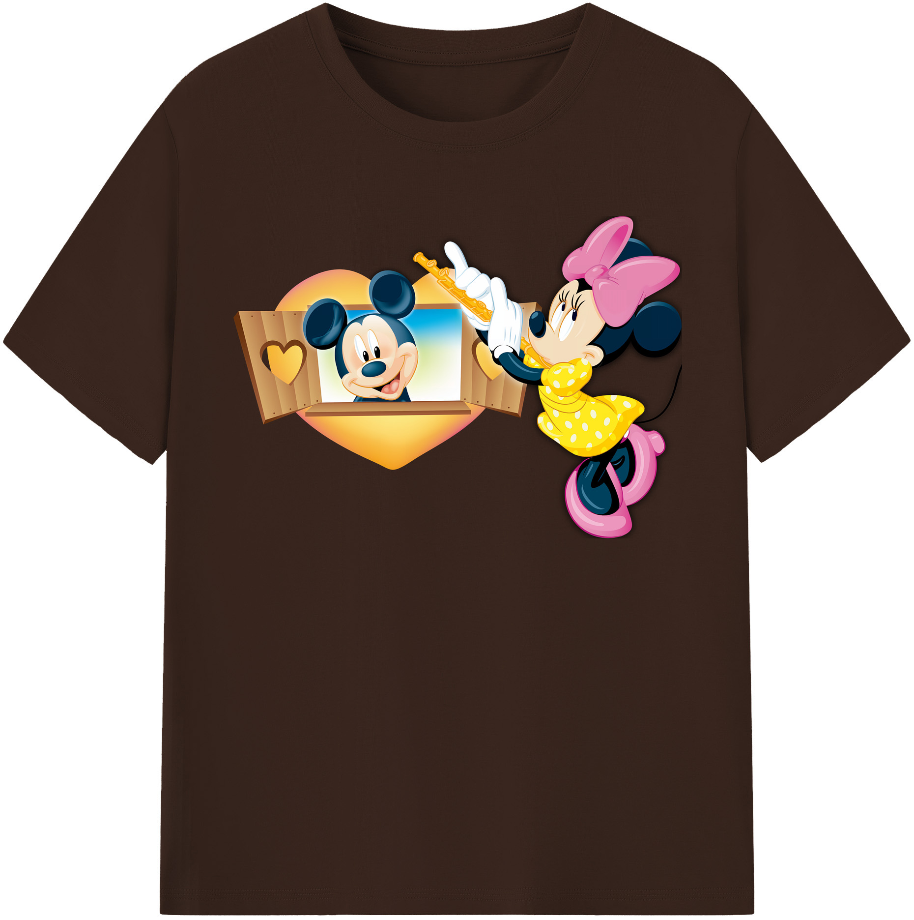 （画像用） ミッキーマウス Mickey Mouse 綿100％半袖Tシャツ（フロントプリント）