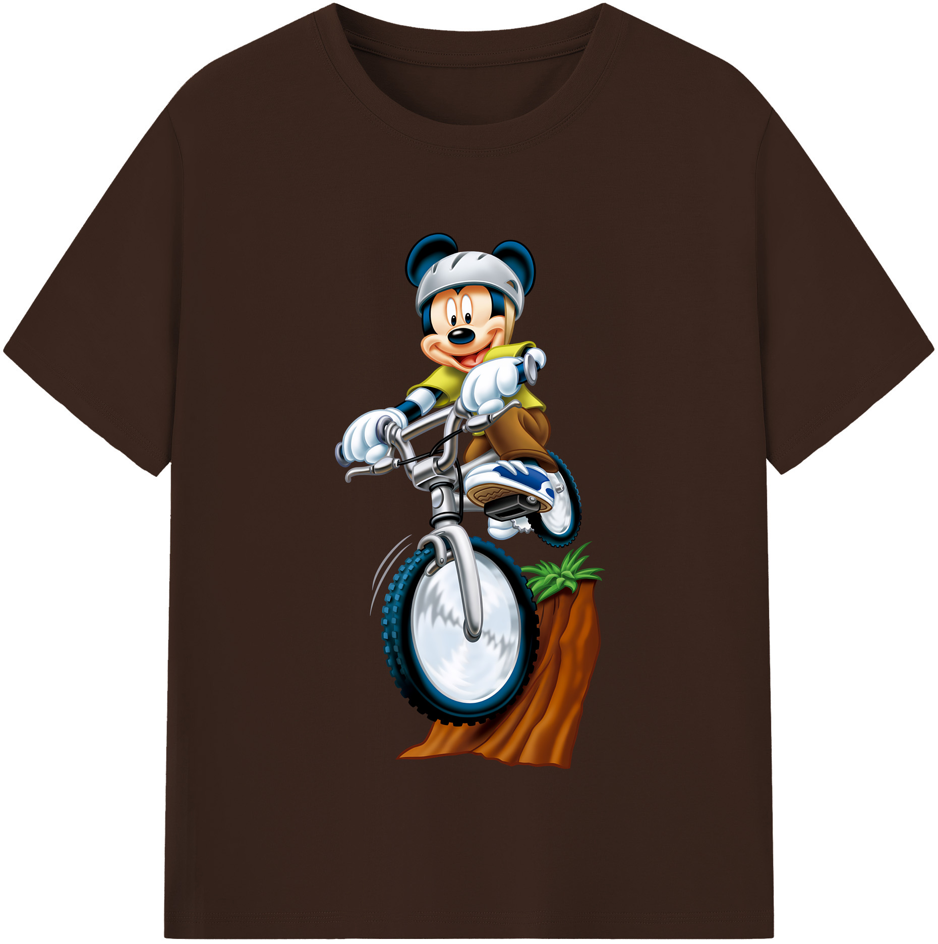 （画像用） ミッキーマウス Mickey Mouse 綿100％半袖Tシャツ（フロントプリント）