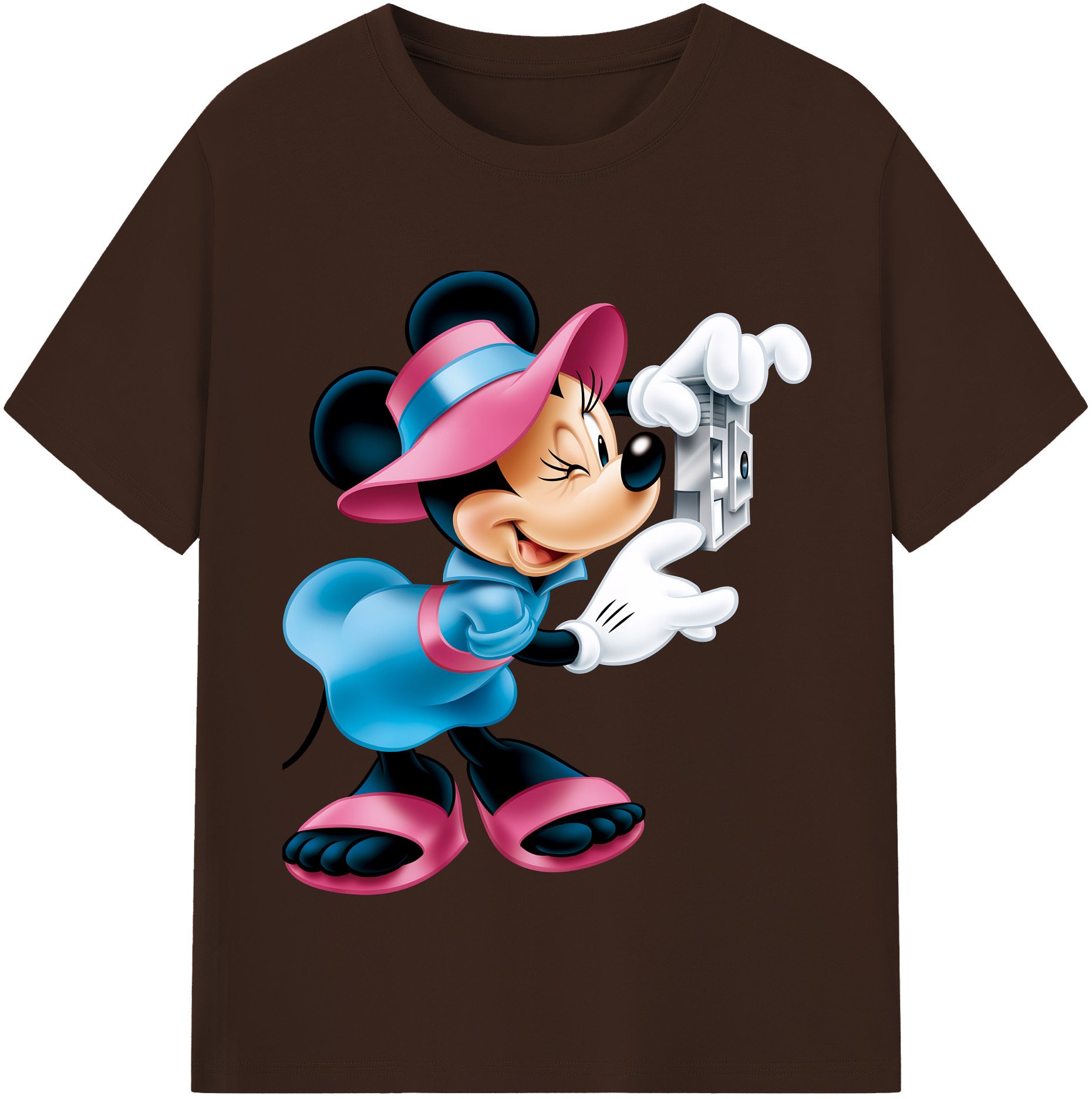 （画像用） ミッキーマウス Mickey Mouse 綿100％半袖Tシャツ（フロントプリント）