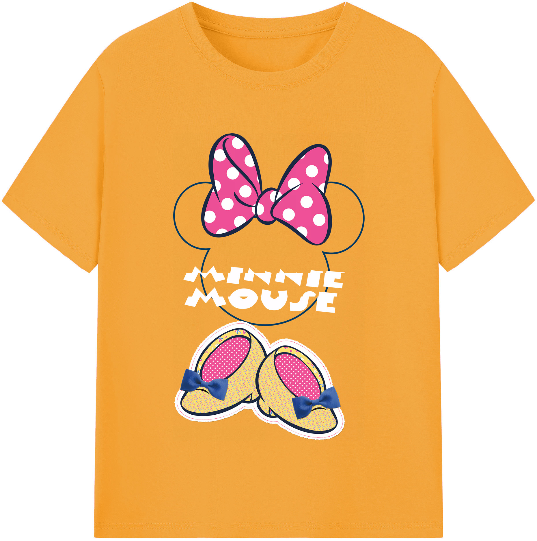 （画像用） ミッキーマウス Mickey Mouse 綿100％半袖Tシャツ（フロントプリント）